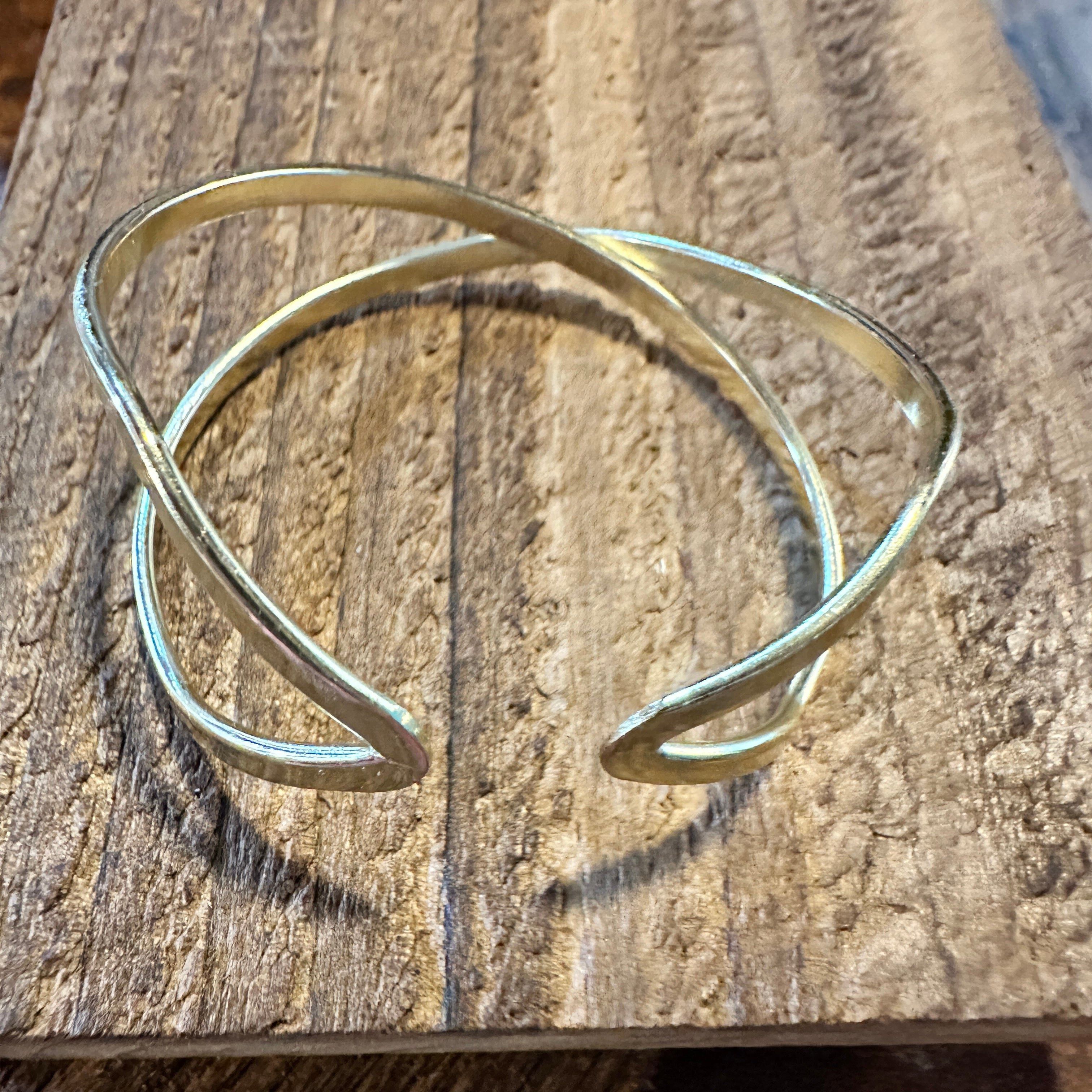 Other Handcrafted Boho Gold Plated Adjustable Cuff Bracelet - Narr Size ONE SIZE - 3 Thumbnail