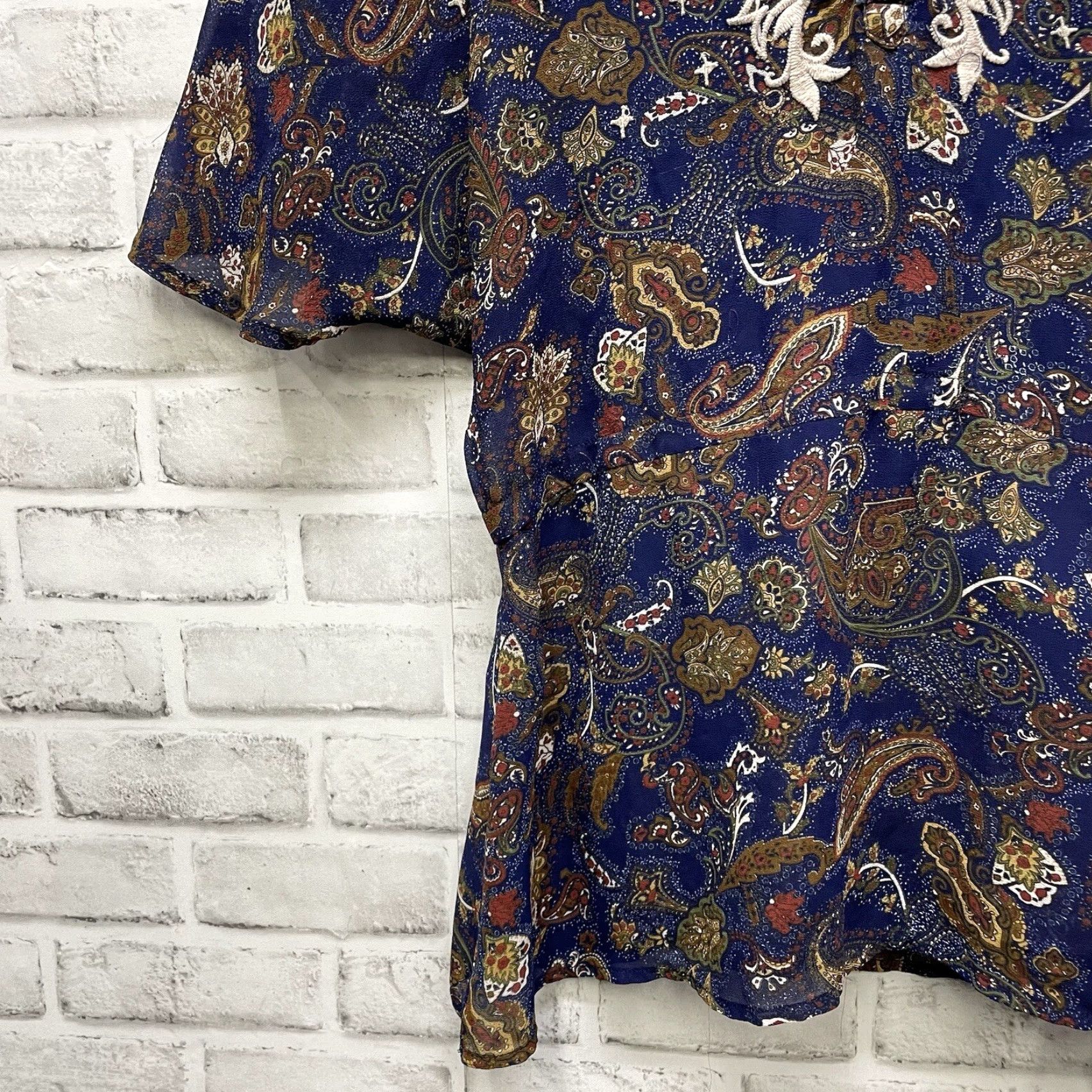 Miss Me Miss Me Tunic Women S Blue Floral Lined 100% Polyester XS? Size S / US 4 / IT 40 - 3 Thumbnail