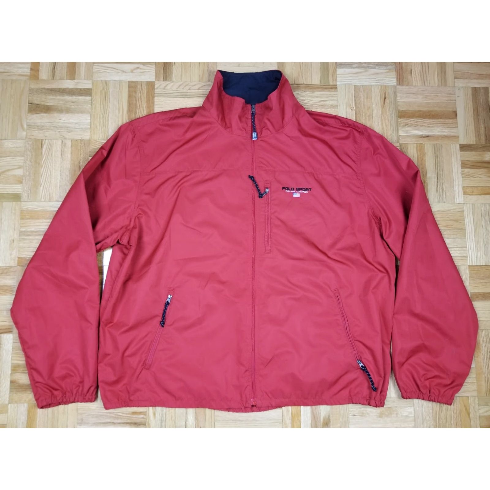 Ralph Lauren VINTAGE Ralph Lauren Polo Sport Windbreaker Jacket SZ XXLARGE RED NylON Hooded Lined Men XXL Size US XXL / EU 58 / 5 - 2 Thumbnail