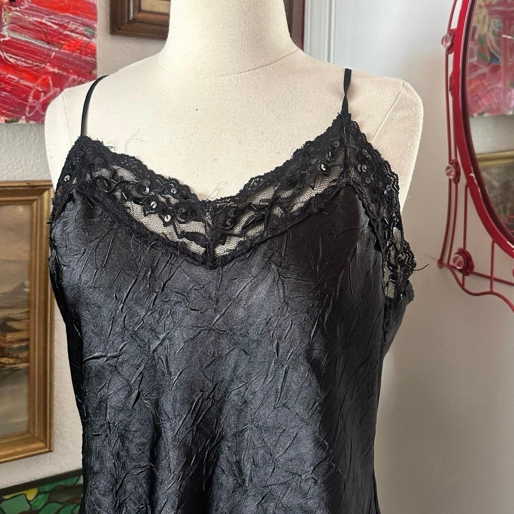 Other no boundaries black lace sequin tank top Size L / US 10 / IT 46 - 2 Thumbnail