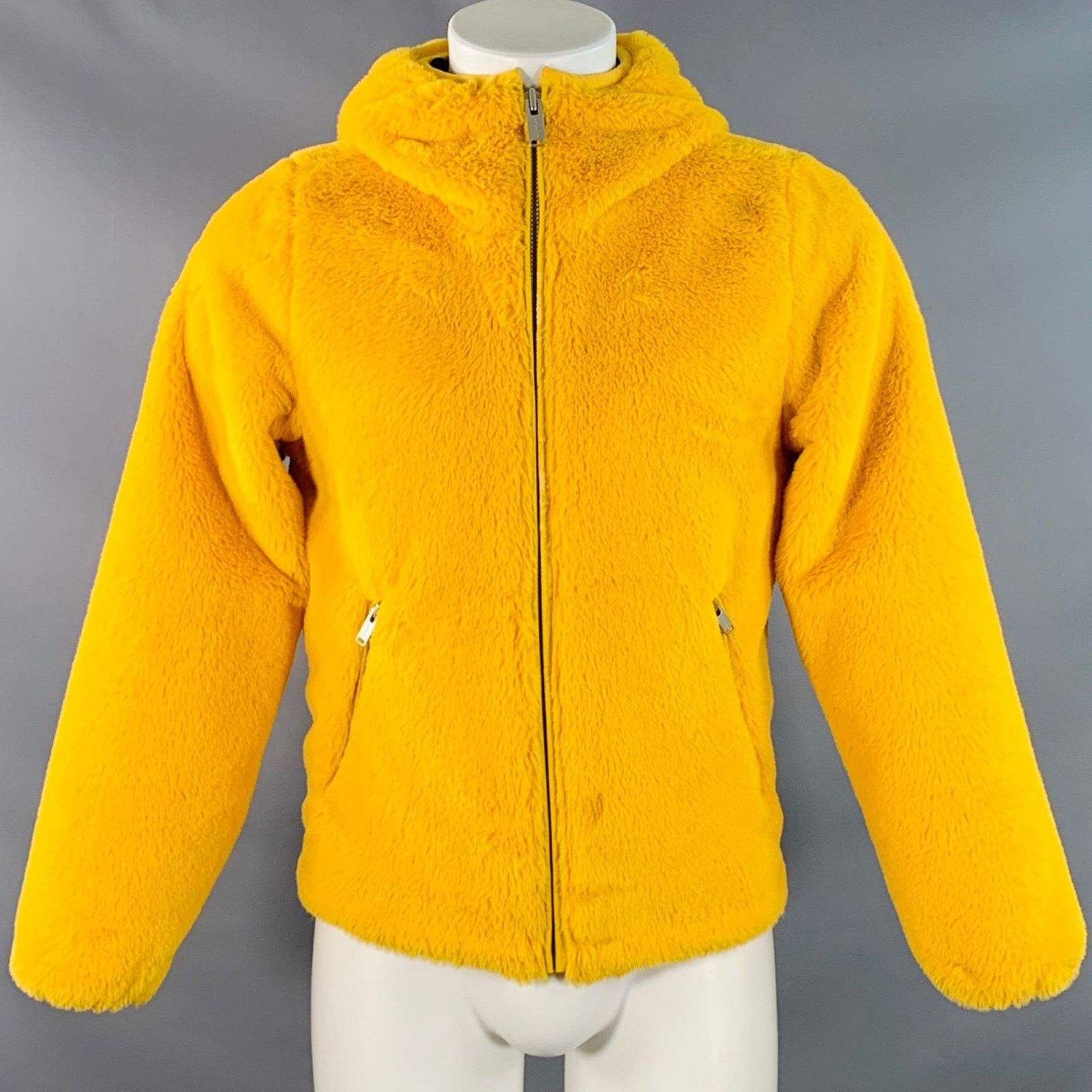 Joyrich JOYRICH Size S Yellow Textured Polyester Hooded Jacket Size US S / EU 44-46 / 1 - 1 Thumbnail