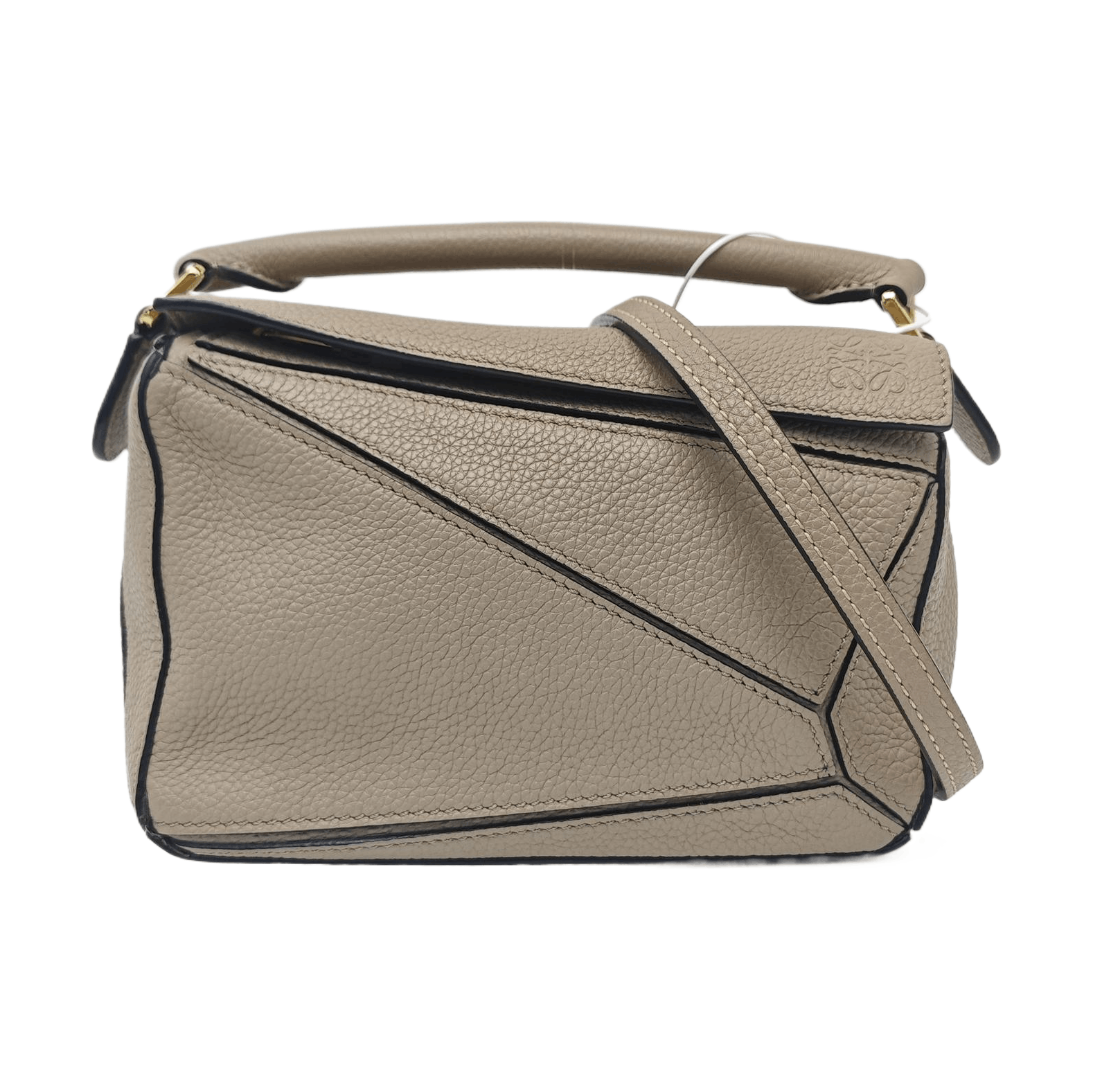 Loewe Loewe Puzzle Khaki Leather Handle Bag Size ONE SIZE - 1 Thumbnail