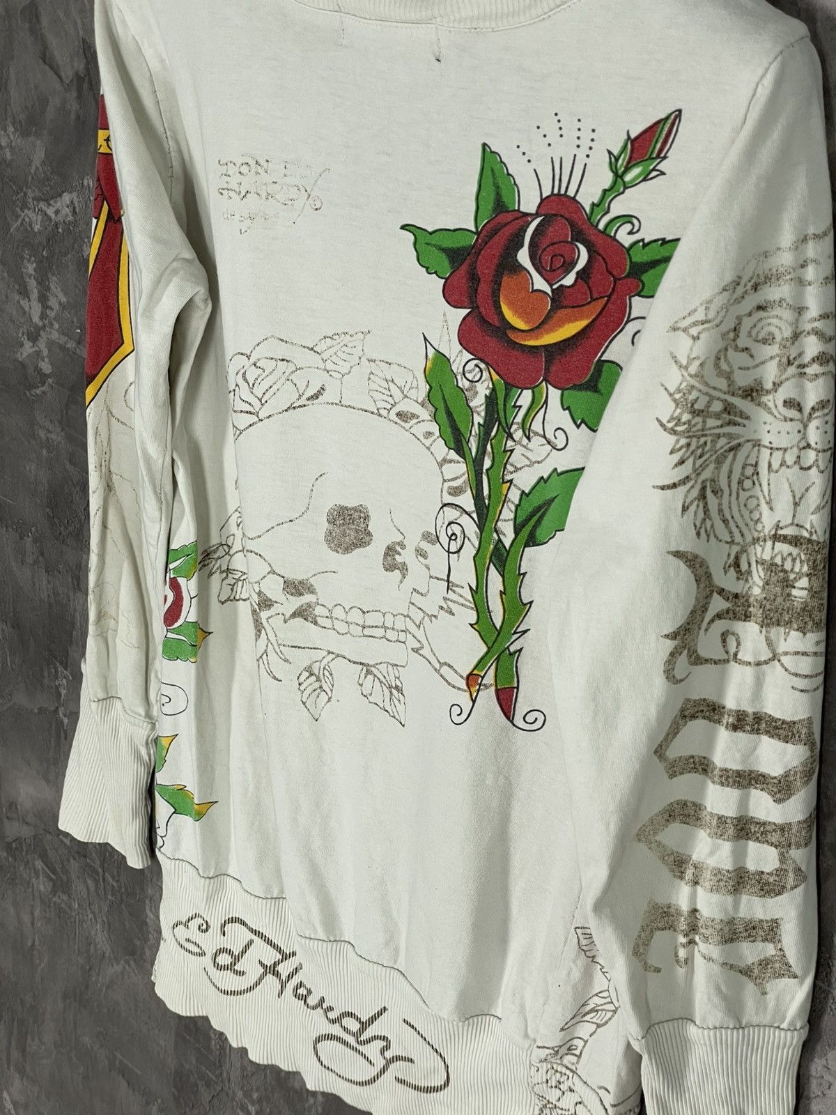 Christian Audigier × Ed Hardy Ed Hardy by Christian Audigier Long Sleeve Y2K Distressed Size L / US 10 / IT 46 - 13 Thumbnail
