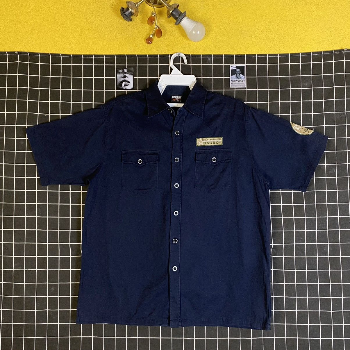 JNCO Y2K BAD BOY PATCHES BUTTON UP OVERSIZED WORKSHIRT Size US M / EU 48-50 / 2 - 1 Thumbnail