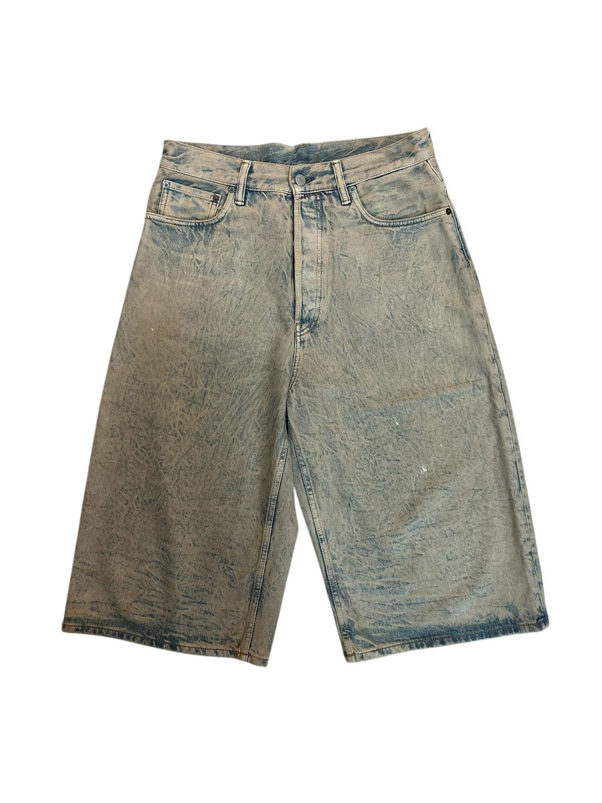 Acne Studios Acne Studios Long Denim Shorts Blue/Brown Size US 30 / EU 46 - 1 Thumbnail