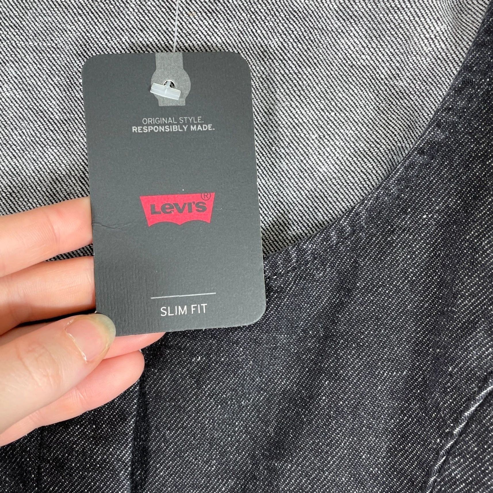 Levi's Levis Denim Top Womens M Black Corset Style Button Front Slim Cropped Tank Casual Workwear Dressy Size M / US 6-8 / IT 42-44 - 4 Thumbnail