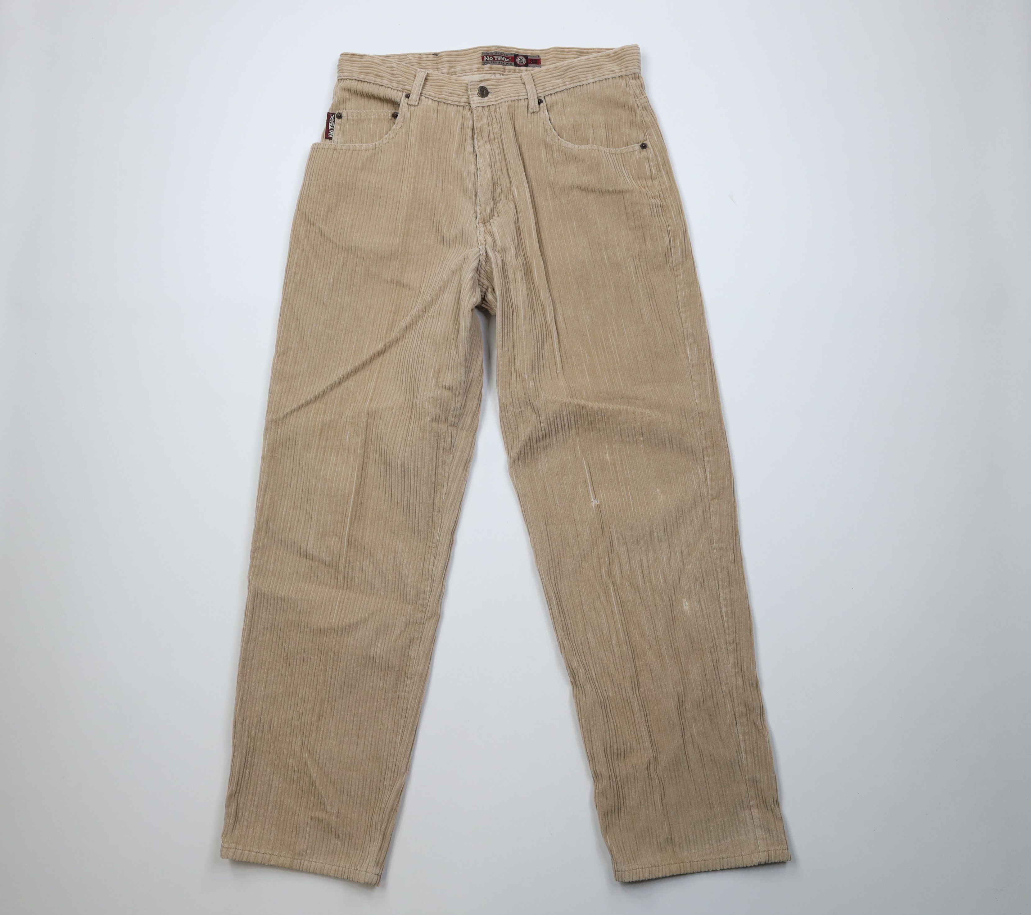 No Fear Vintage 90s No Fear Baggy Wide Leg Corduroy Pants USA Size US 33 - 1 Thumbnail