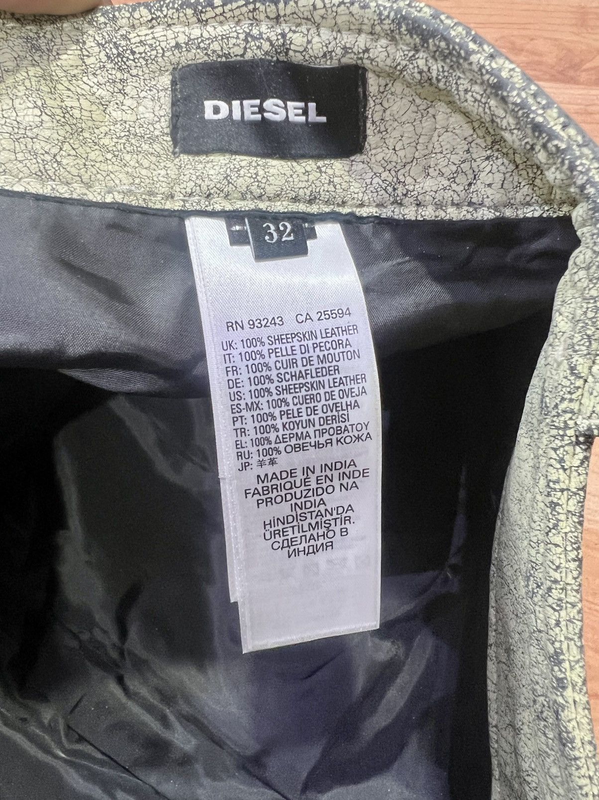 Diesel Diesel leather Trouser for mens size 32 Size US 32 / EU 48 - 3 Thumbnail