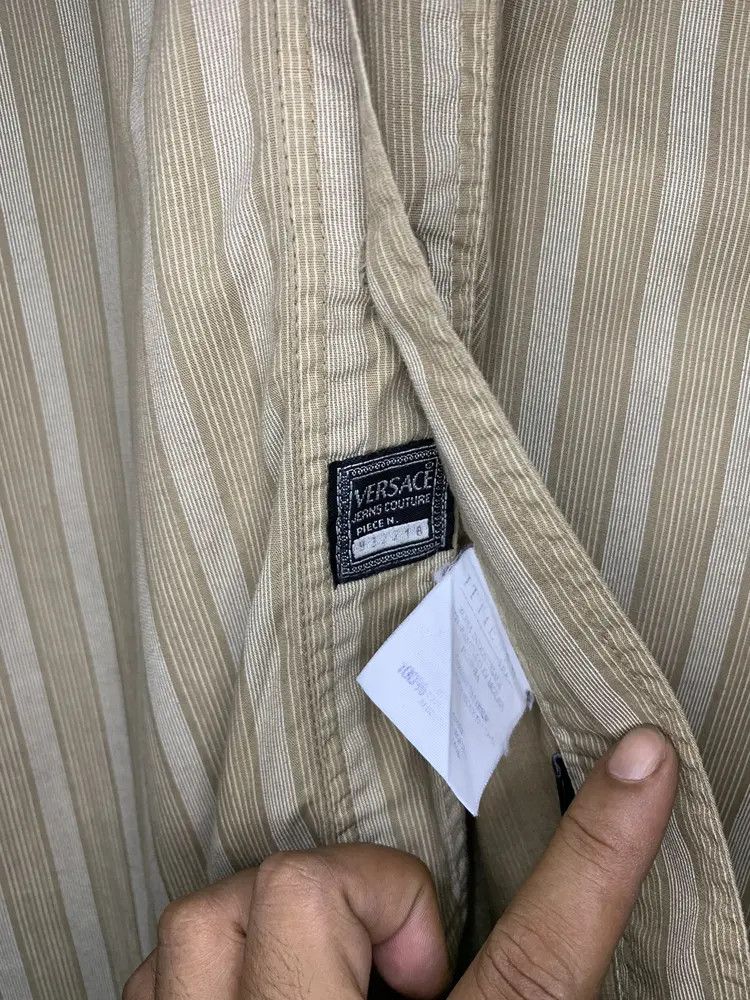 Versace Versace jeans couture oversized striped button down shirt Size US L / EU 52-54 / 3 - 10 Thumbnail