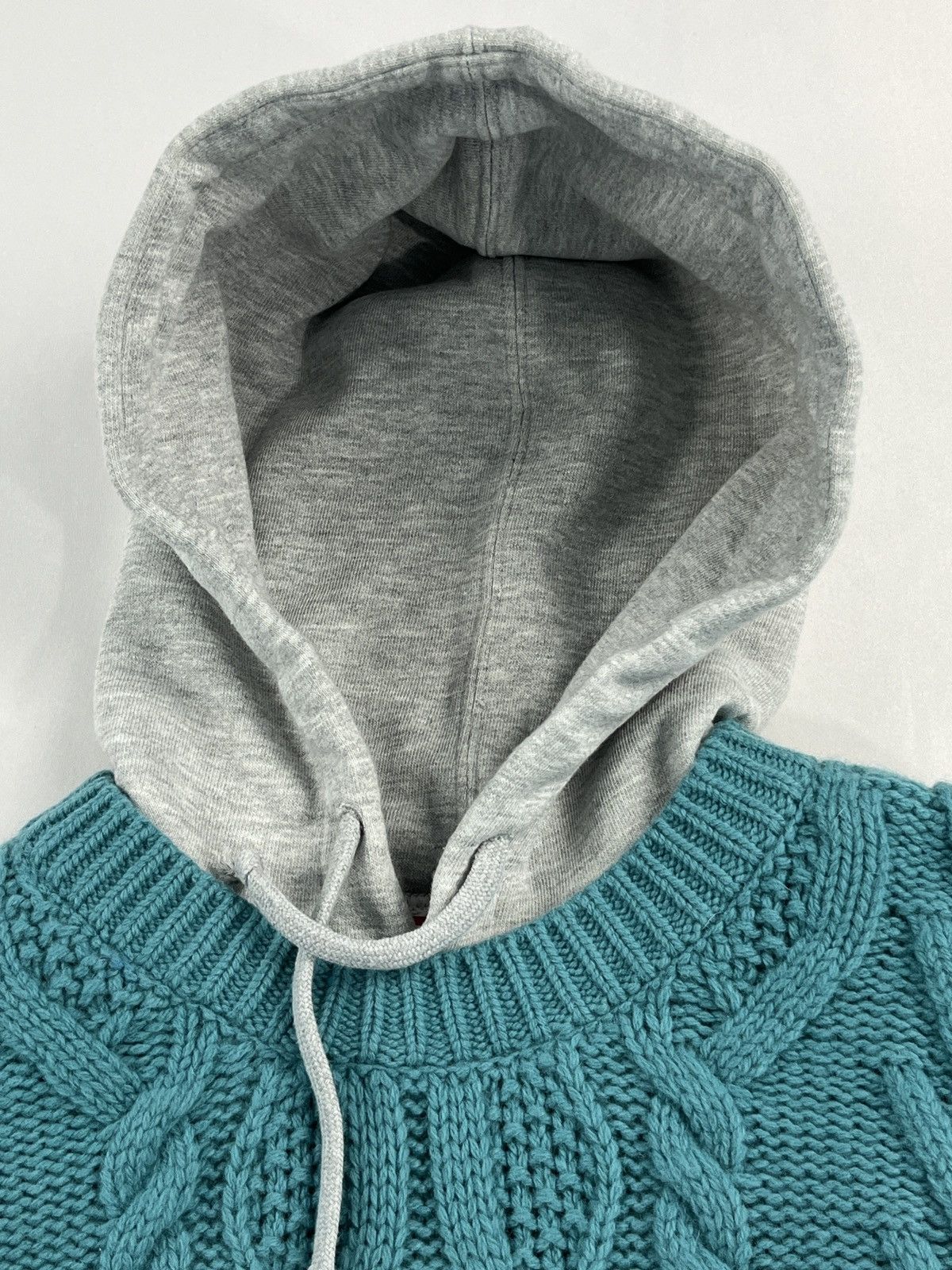 Supreme Supreme Cable Knit Hooded Sweater Size US L / EU 52-54 / 3 - 4 Thumbnail