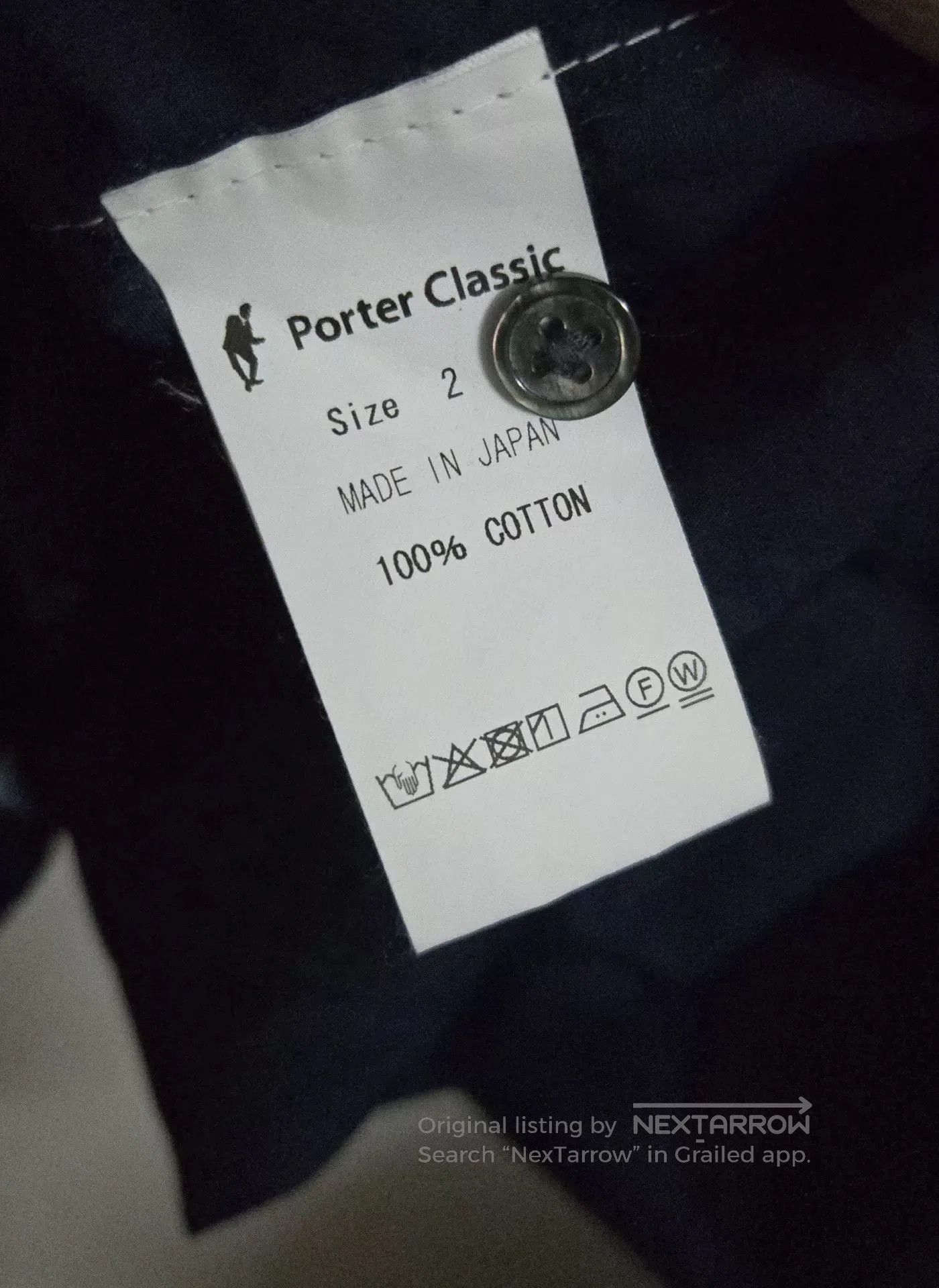 Porter Classic Porter Classic Blue Cotton Stand Collar Shirt. Size US M / EU 48-50 / 2 - 3 Thumbnail