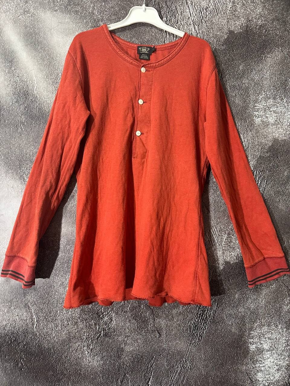RRL Ralph Lauren × Ralph Lauren RRL Ralph Lauren Knitted 1/3 Long Sleeve Shirt Size US S / EU 44-46 / 1 - 1 Thumbnail