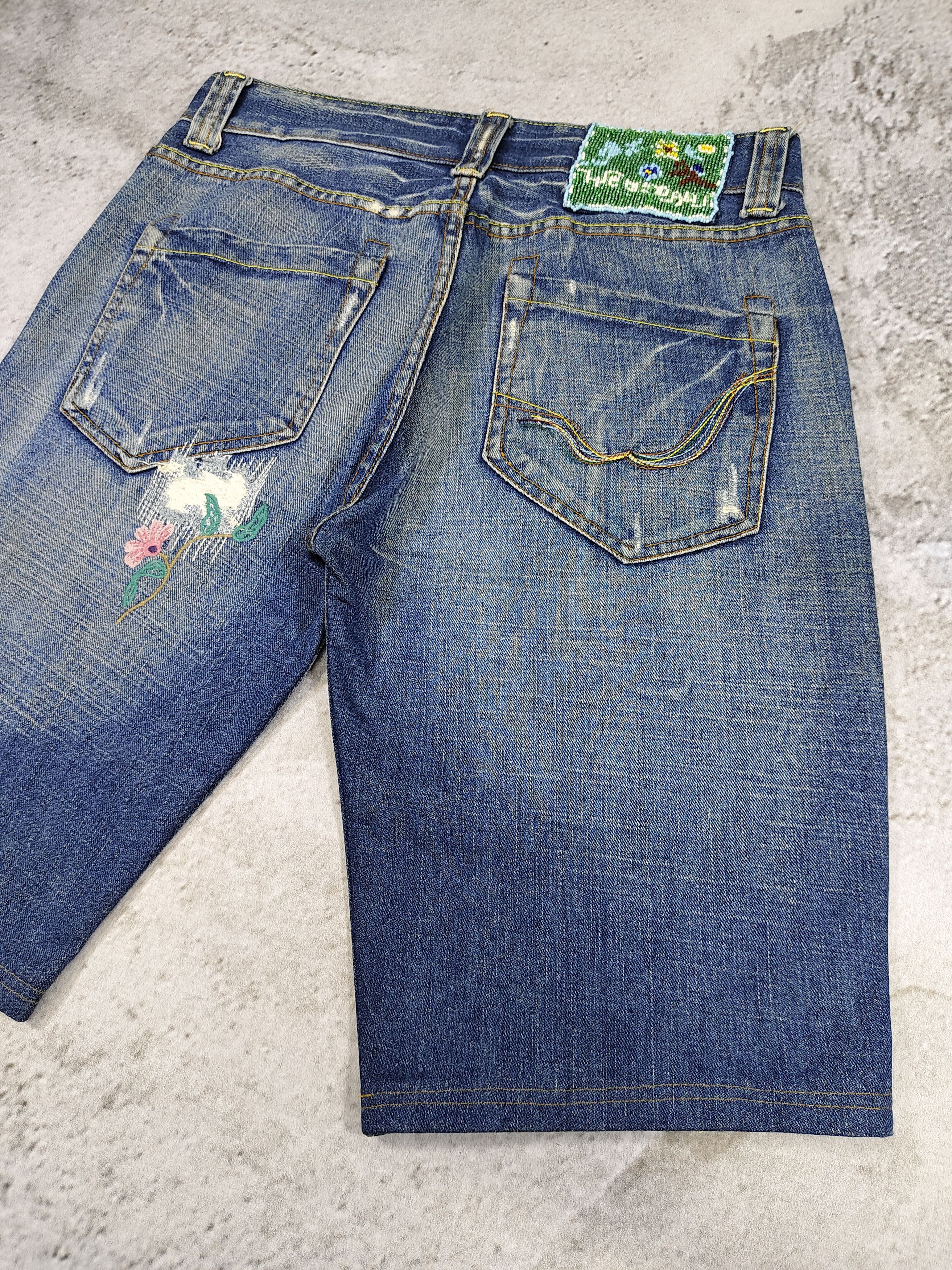 Replay 00s Replay-Y2K Experimental Distressed Embroidered Denim Size US 32 / EU 48 - 8 Thumbnail