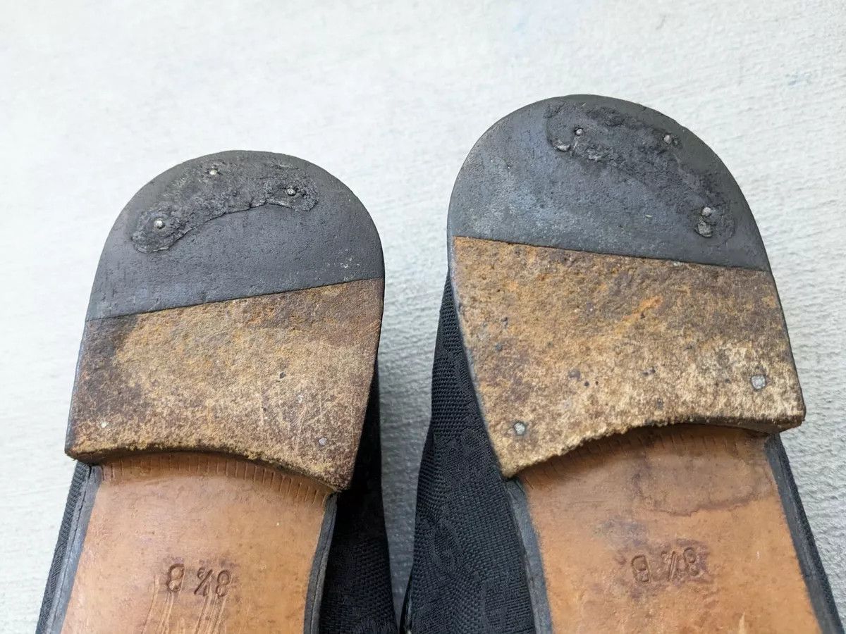 Gucci Gucci Horsebit Loafers Black 8.5 Canvas Monogram Leather Fur Size US 8.5 / IT 38.5 - 17 Thumbnail