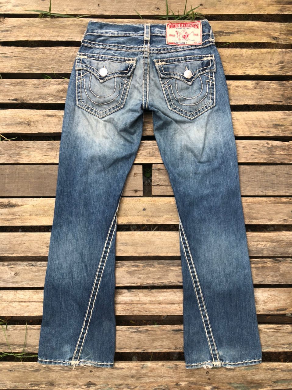 True Religion Vintage True Religion Bootcut Denim Jeans Distressed Size US 30 / EU 46 - 1 Thumbnail