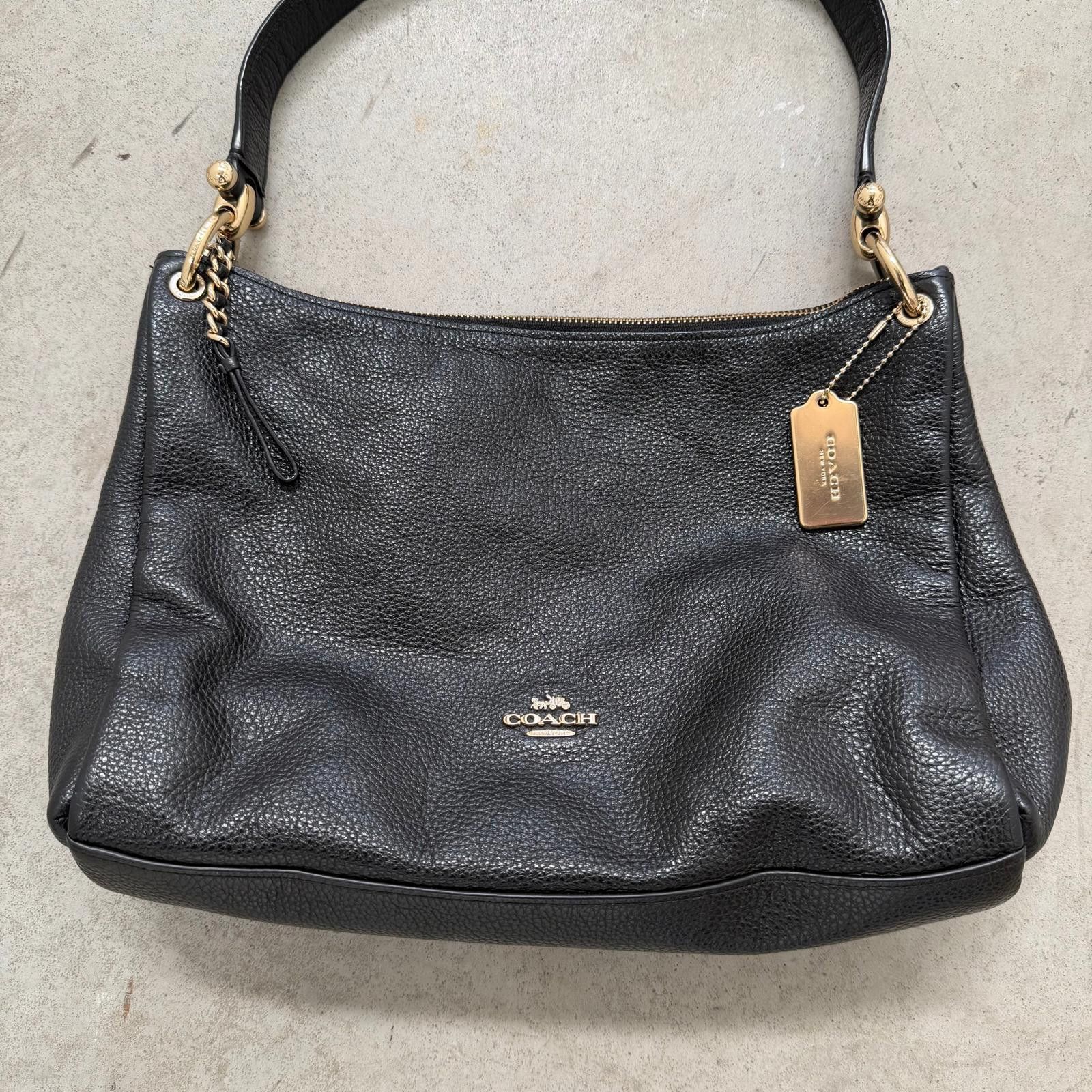 Coach Coach 2Way Mia Pebbled Leather Shoulder Bag Black Size ONE SIZE - 2 Thumbnail