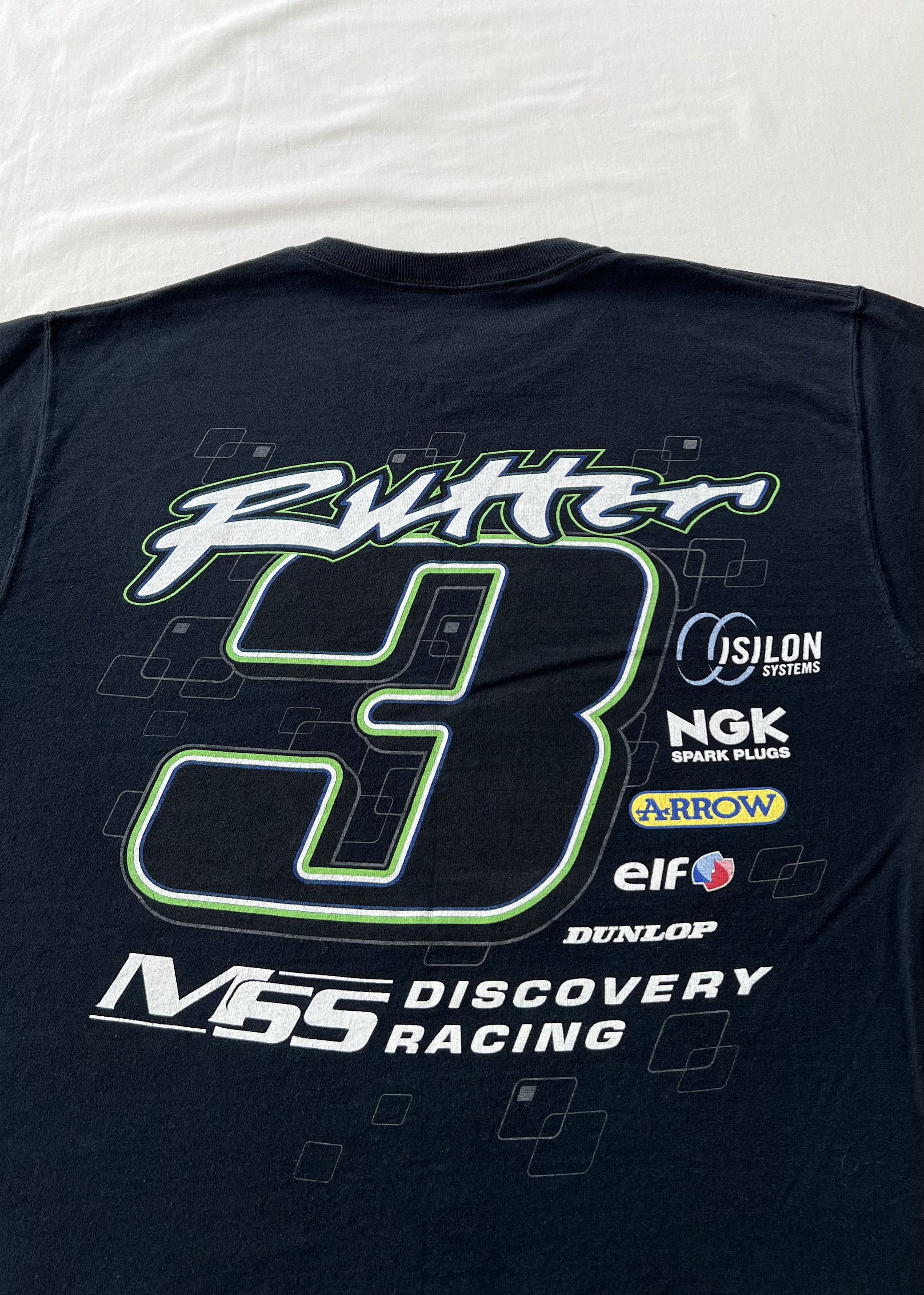 Vintage Vintage 2000s Kawasaki Dunlop Bike Moto Racing T-shirt Size US M / EU 48-50 / 2 - 9 Thumbnail