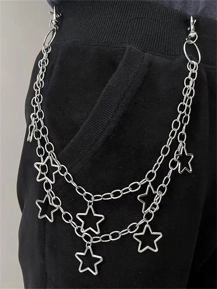 Jewelry × Other Crescent Bag Chain Hipster Cool Hundred Pair Pants Size ONE SIZE - 1 Thumbnail