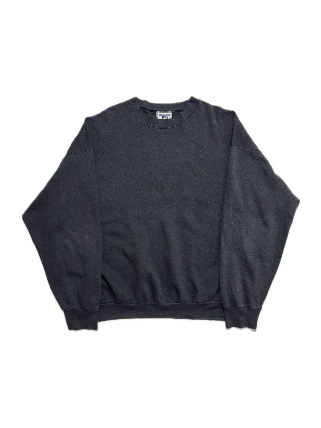 Lee Perfectly Faded Black 90s Lee Heavyweight Sweatshirt Boxy Size US XL / EU 56 / 4 - 1 Thumbnail