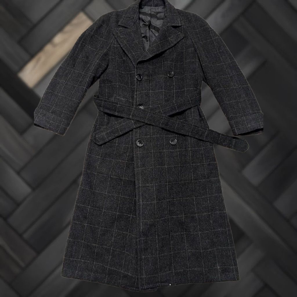 Vintage VINTAGE USA union made OVERCOAT double breasted Wool XS black belted coat Mens XS Size US XS / EU 42 / 0 - 1 Thumbnail