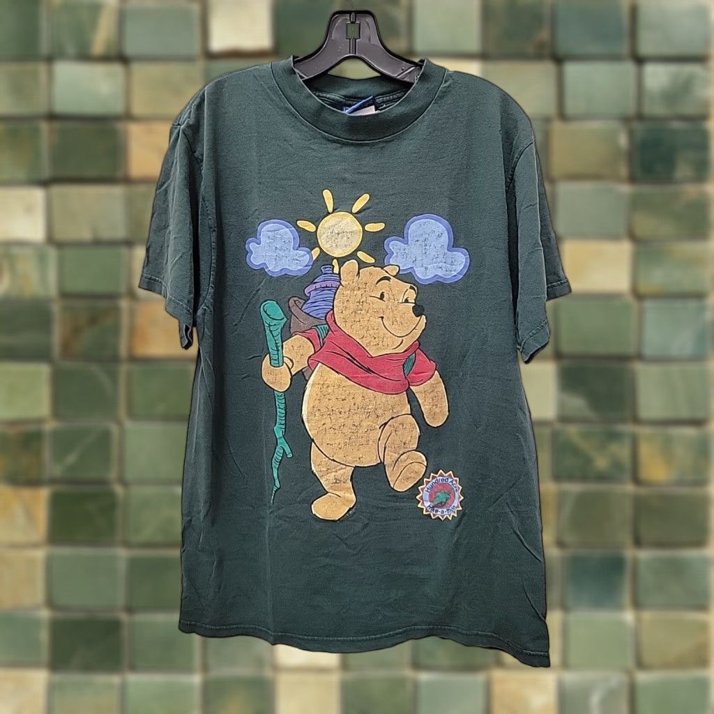 Vintage VINTAGE Winnie The Pooh Shirt Mens XL Green Hike-a-Thon Graphic Tee Size US XL / EU 56 / 4 - 1 Thumbnail