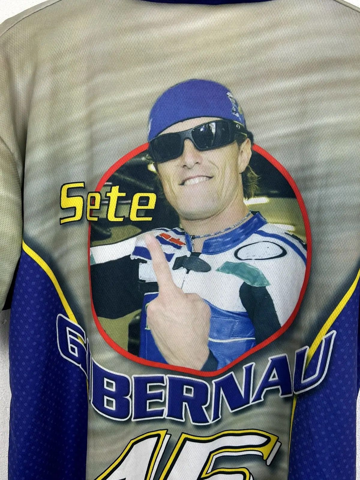 Vintage 00s Vintage Sete Gibernau Motorcycle Racer Sportswear Jersey Size US M / EU 48-50 / 2 - 6 Thumbnail