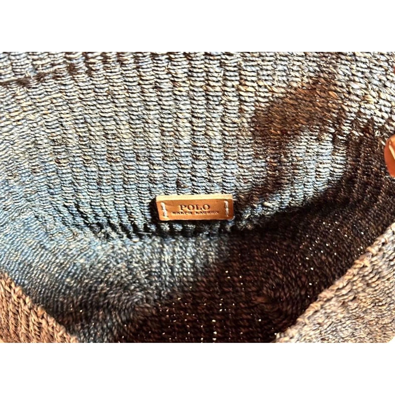 Polo Ralph Lauren Ralph Lauren Women Polo Raffia Mini Shoulder Bag Blue Limited Edition VHTF Desig Bag Size ONE SIZE - 8 Thumbnail