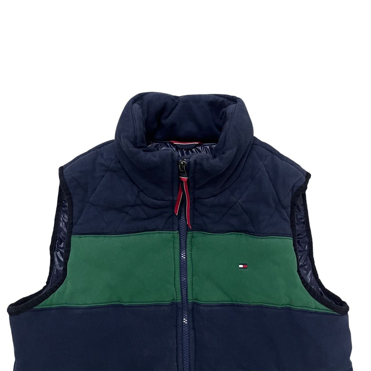 Tommy Hilfiger × Vintage TOMMY HILFIGER STRIPED NUMBERING 9 DOWN VEST Size US M / EU 48-50 / 2 - 3 Thumbnail