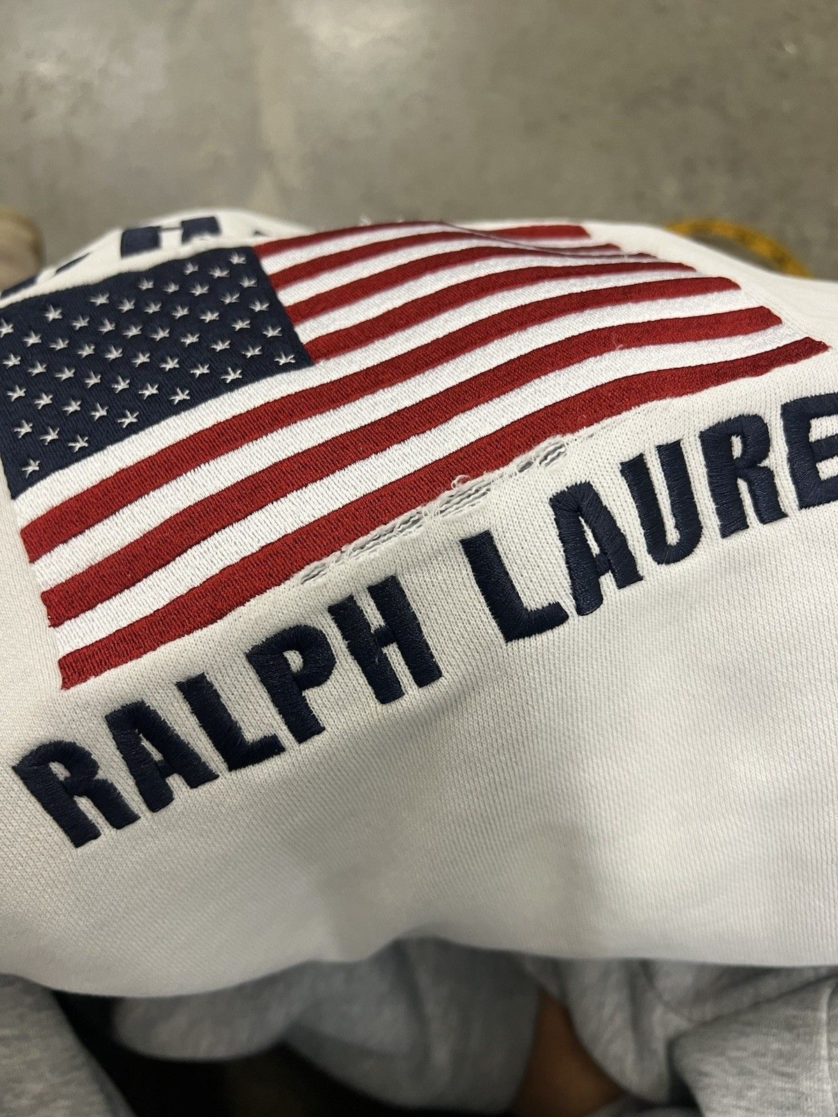 Chaps Ralph Lauren Chaps Ralph Lauren USA Flag white sweatshirt Size Large Size US L / EU 52-54 / 3 - 7 Thumbnail