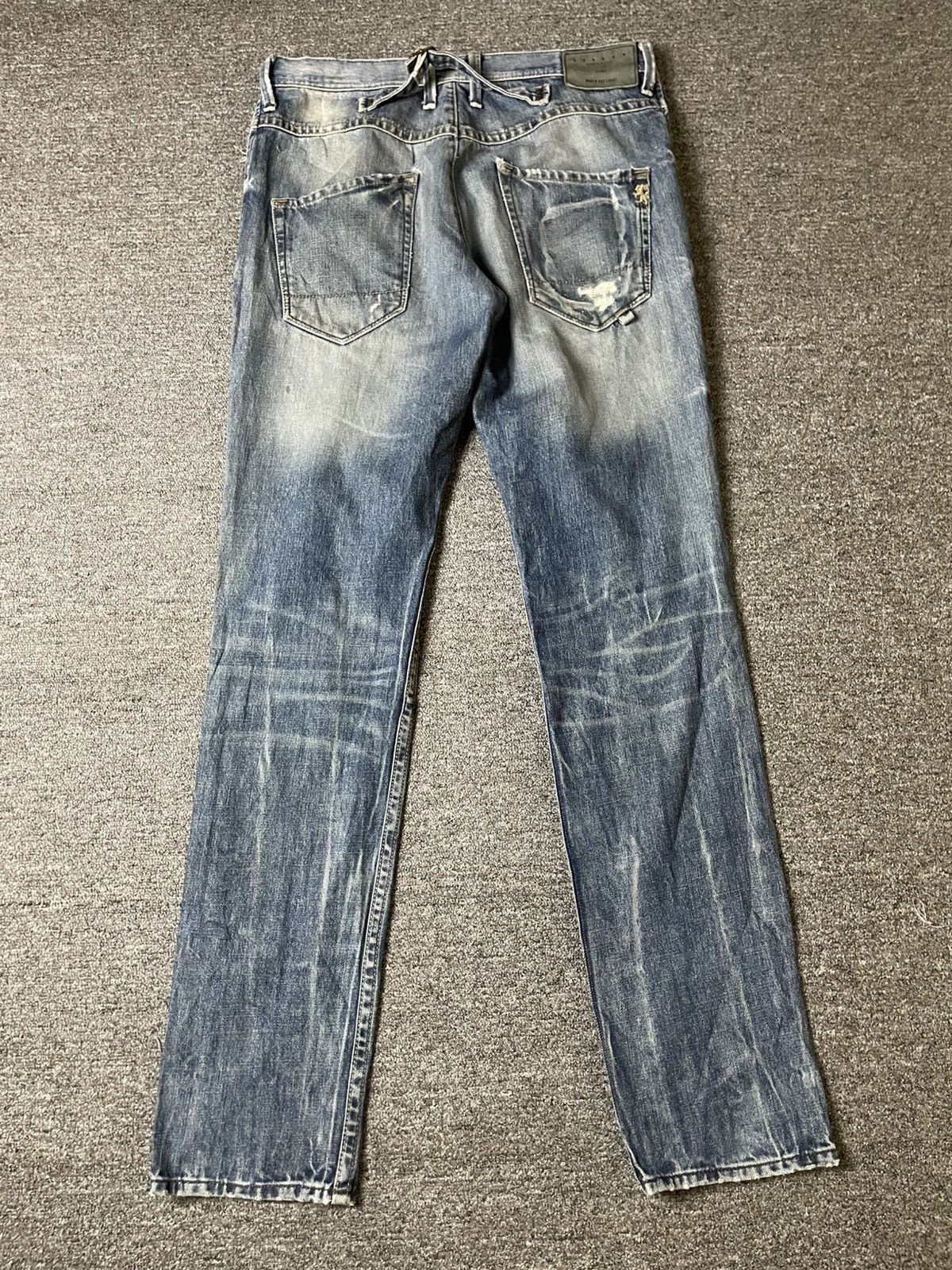 Sisley × Vintage SISLEY Brand Slim Fit Distressed Denim Ripped Jeans (117) Size US 34 / EU 50 - 14 Thumbnail