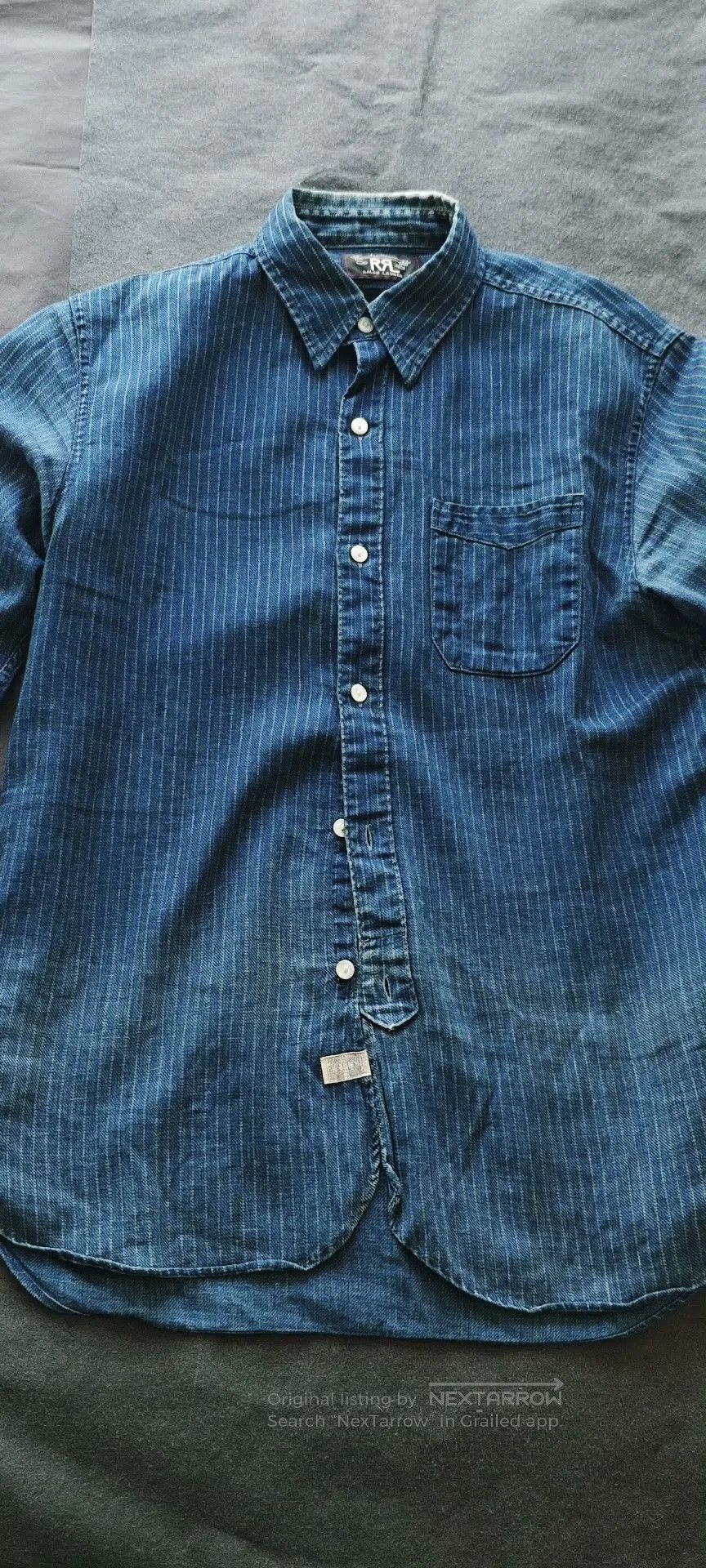 RRL Ralph Lauren RRL Ralph Lauren 2015 Blue Striped Shirt. Size US S / EU 44-46 / 1 - 1 Thumbnail