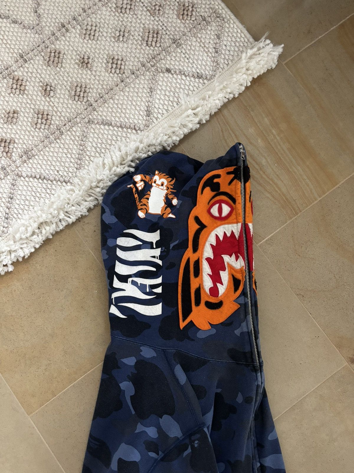 Bape A BATHING APE BAPE BLUE CAMO TIGER FULL ZIP HOODIE Size US L / EU 52-54 / 3 - 4 Thumbnail