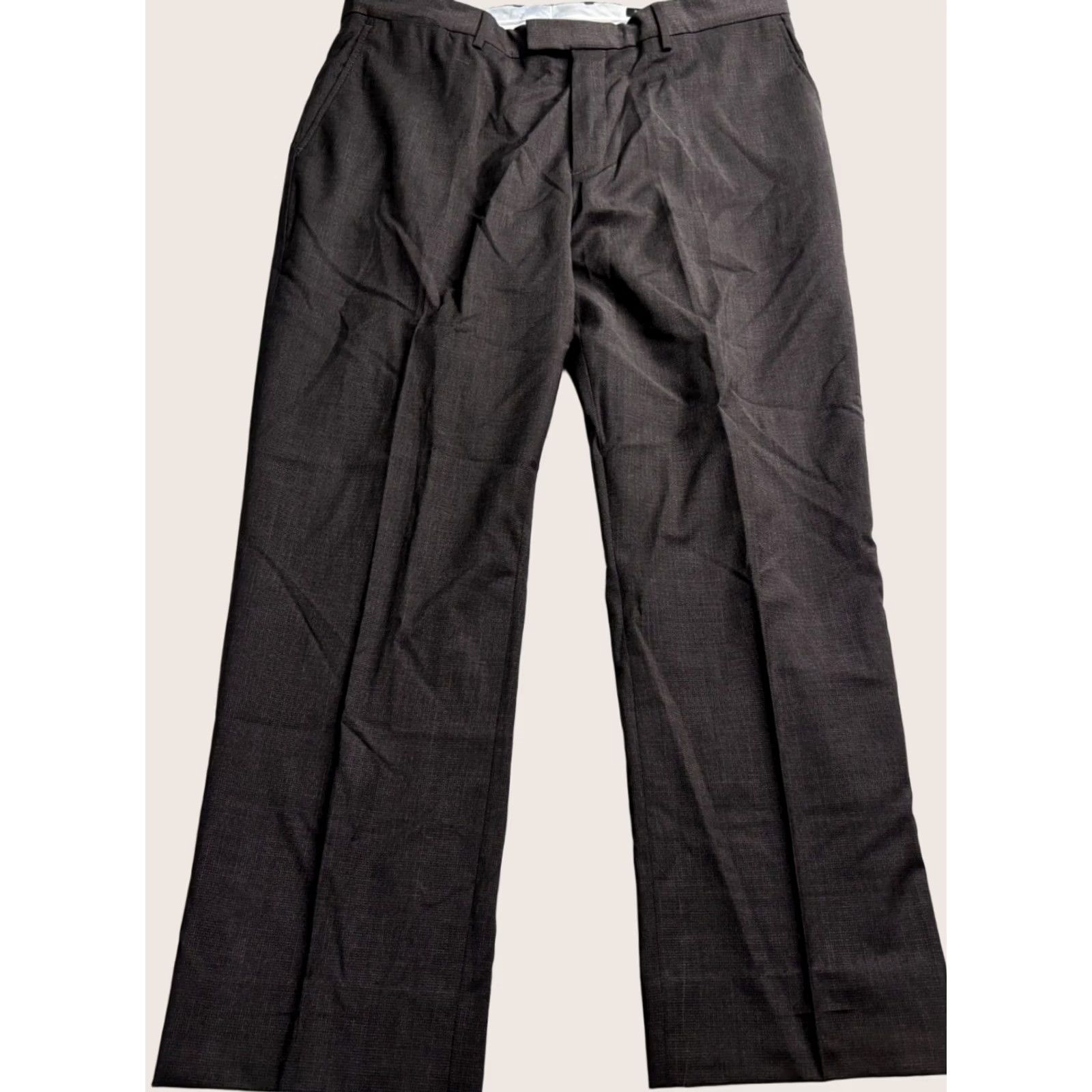 Banana Republic Banana Republic REDA Italy Slim Wool Super 110s Pants Men Brown Check Fit 36x32 38x29 Size US 36 / EU 52 - 1 Thumbnail
