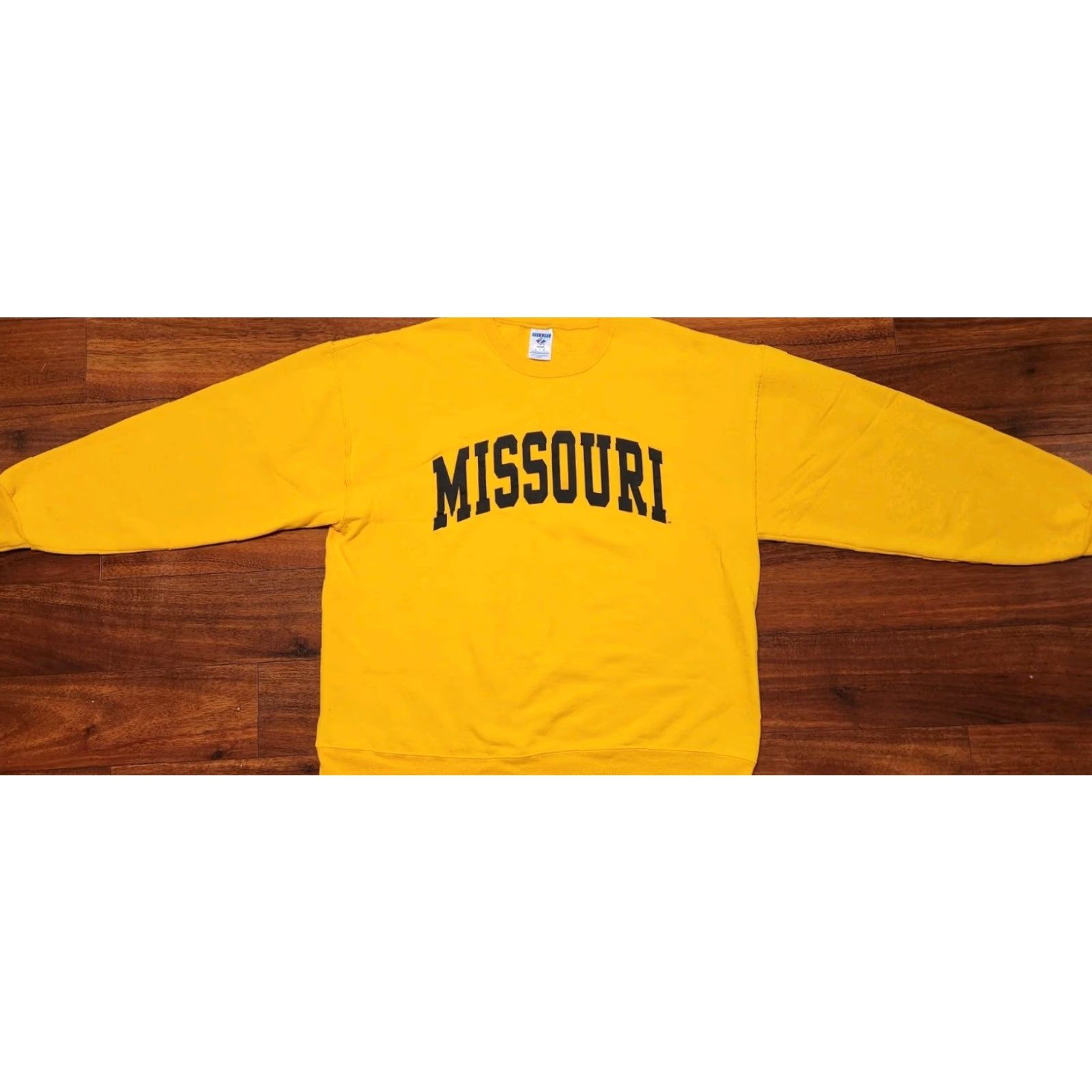 Jerzees VINTAGE Missouri Tigers Sweatshirt Men XL Crewneck Football Jerzees Yellow MIZZOU Size US XL / EU 56 / 4 - 6 Thumbnail