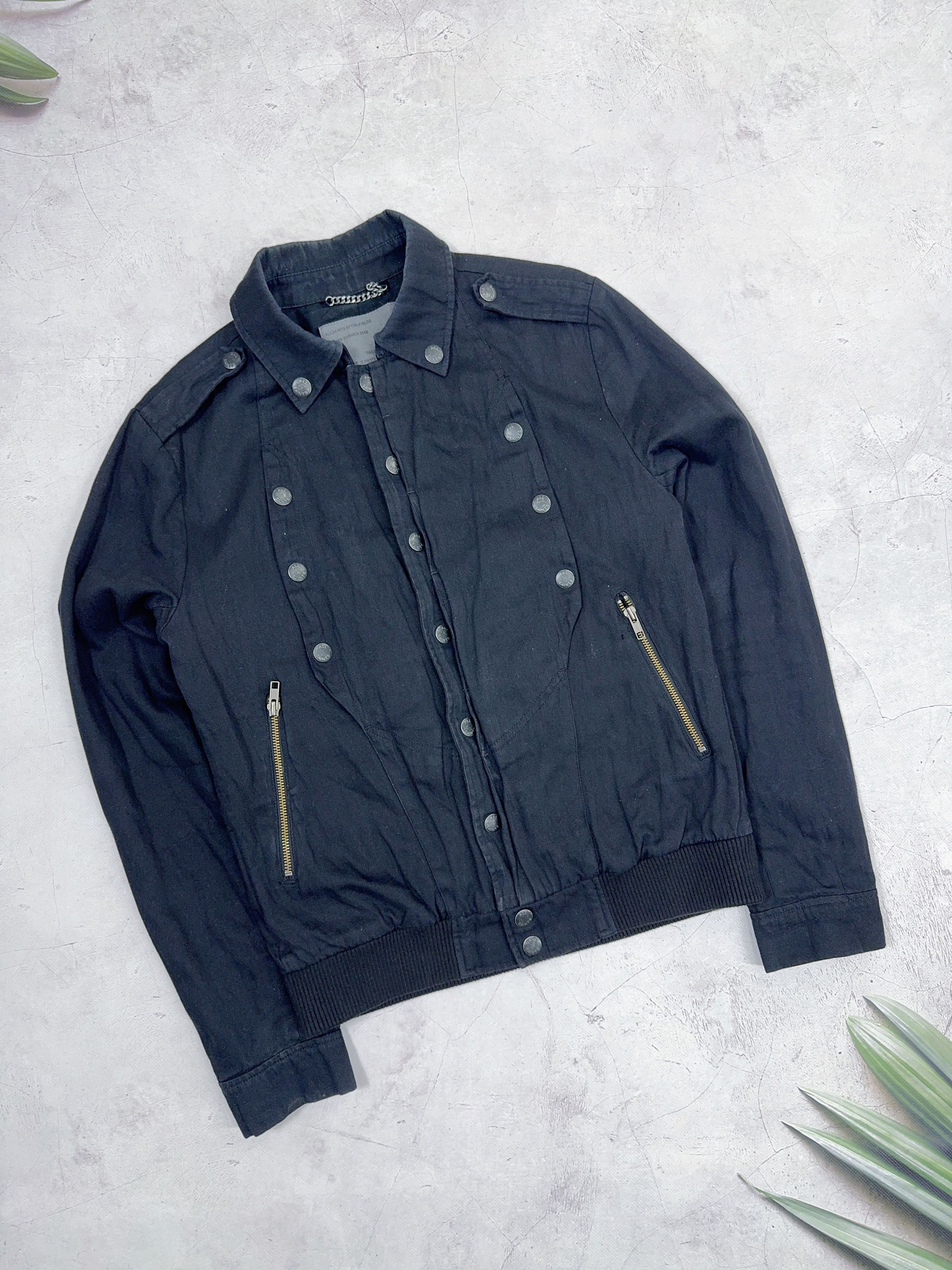 Allsaints AllSaints Heavy Cotton Bomber Jacket SS 08 Paganism Festival Size M / US 6-8 / IT 42-44 - 1 Thumbnail