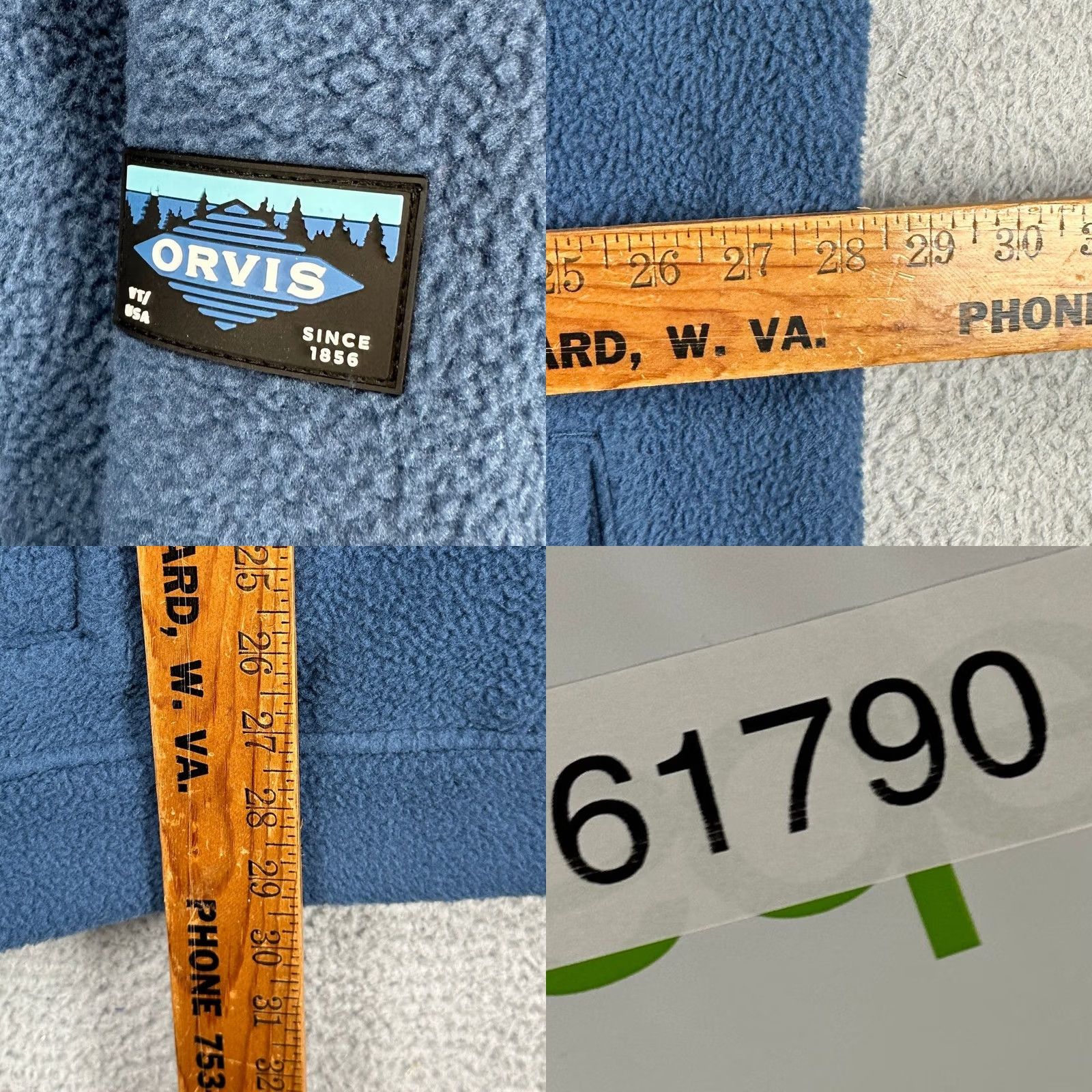 Orvis Orvis Fleece Jacket Blue 2XL Full Zip Logo Mens High Pile Chest 56in Length 29in Outdoor Casual Jacket Size US XXL / EU 58 / 5 - 8 Thumbnail