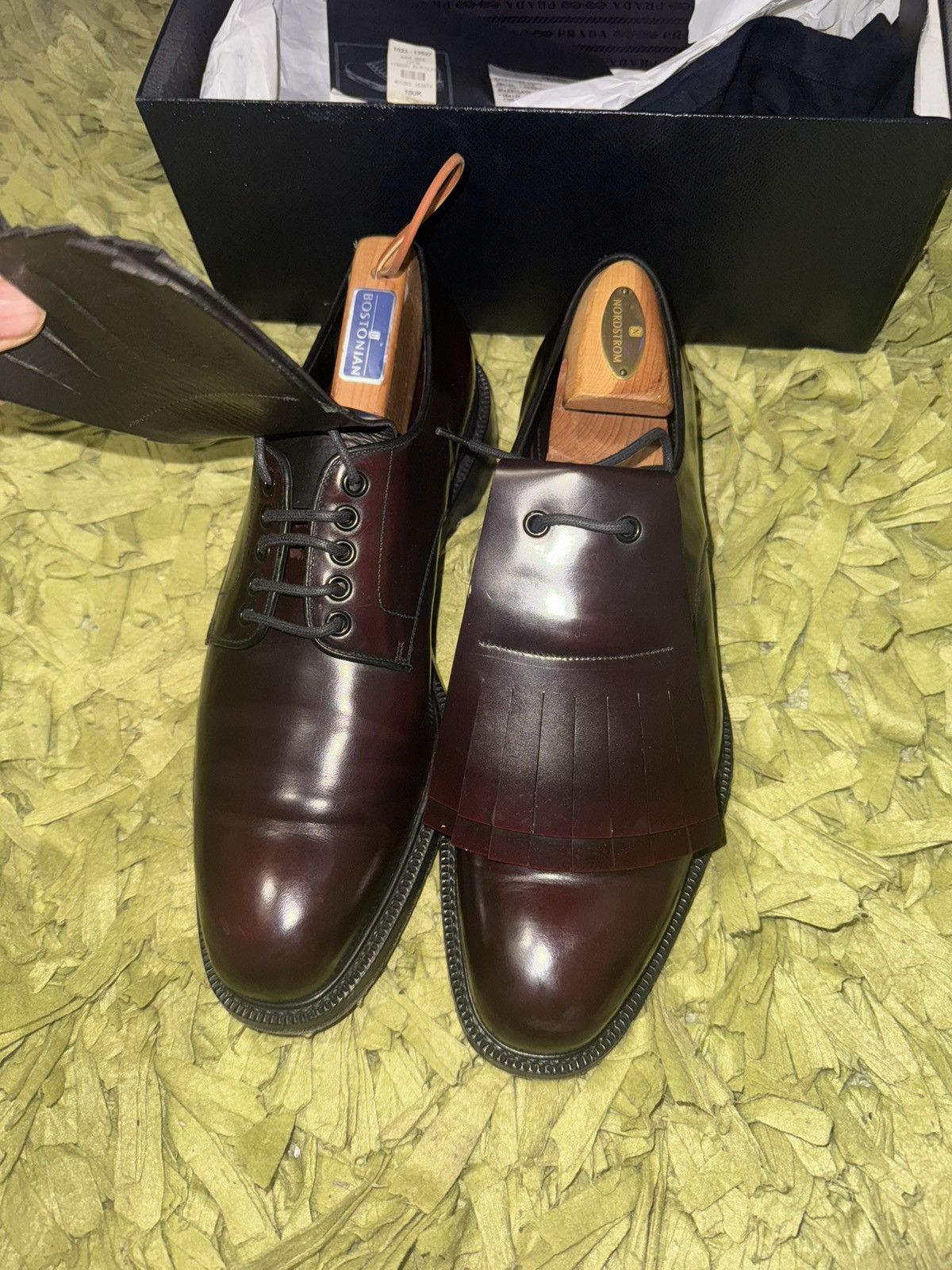 Prada prada calzature uomo spazzolato fringe detail Size US 11 / EU 44 - 4 Thumbnail