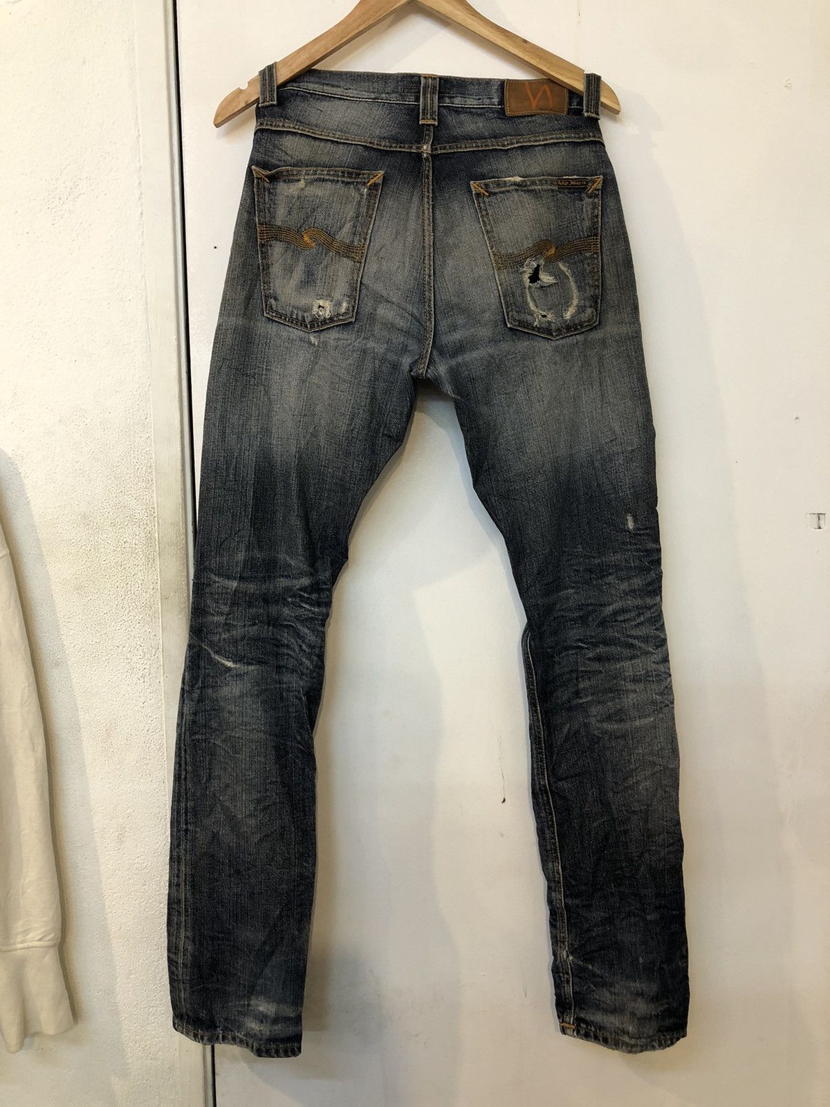 Nudie Jeans Distressed Nudie Jeans- Straight Alf Size US 29 - 5 Thumbnail