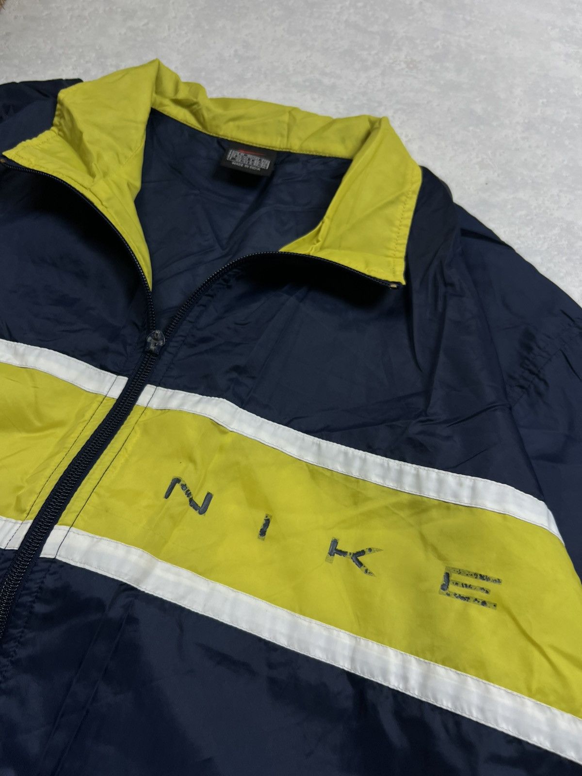 Nike 90s Nike Double Logo Vintage Y2K Oversized Nylon Jacket Size US L / EU 52-54 / 3 - 4 Thumbnail