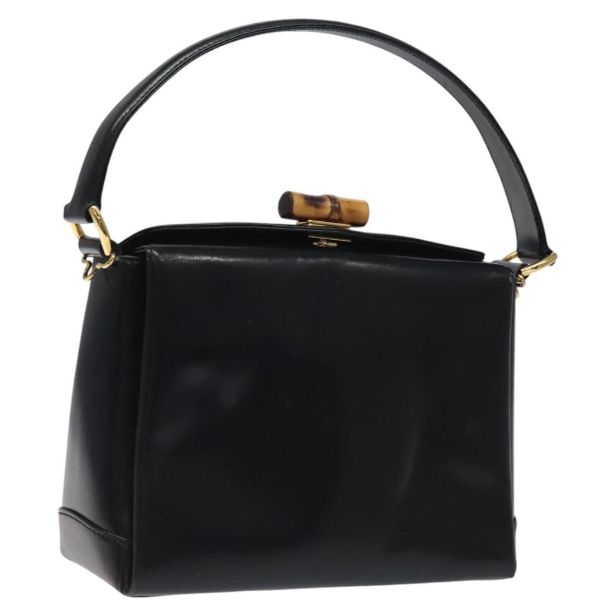 Gucci Gucci Vintage Convertible Bamboo Box Crossbody Bag Leather Size ONE SIZE - 1 Thumbnail