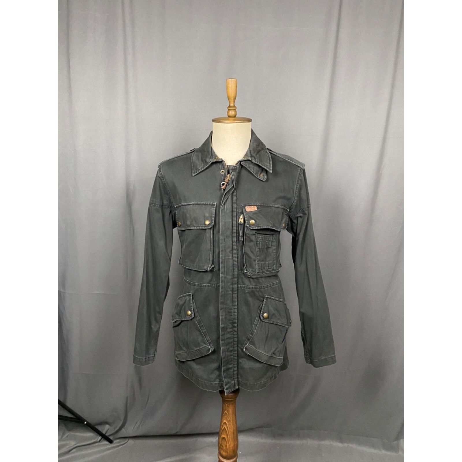 Polo Ralph Lauren Polo Ralph Lauren VTG Men's Black Denim Multipocket Jacket S Size US M / EU 48-50 / 2 - 3 Thumbnail