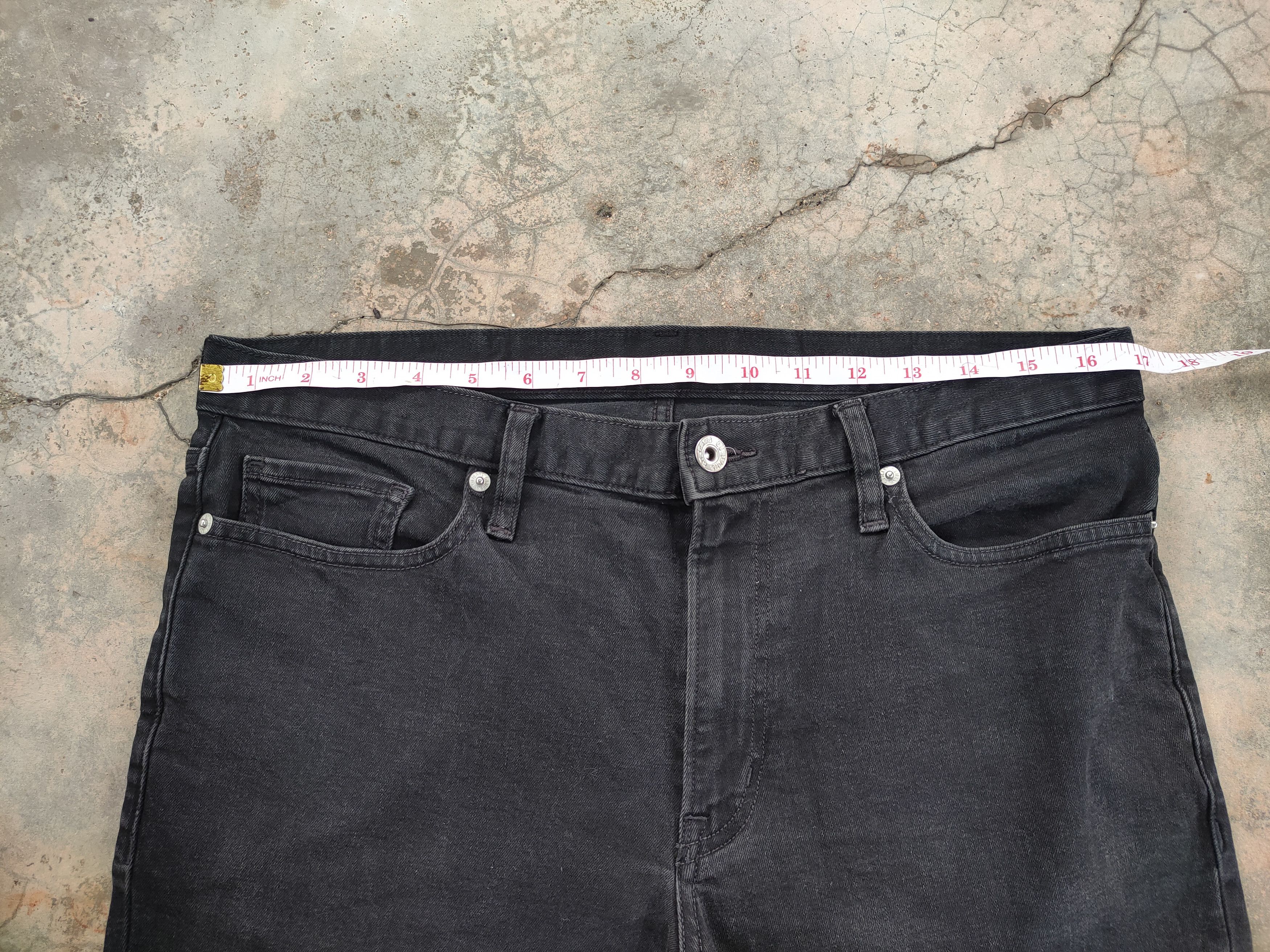 Japanese Brand VINTAGE JAPANESE SKINNY BLACK RIPPED DENIM PANTS Size US 34 / EU 50 - 8 Thumbnail