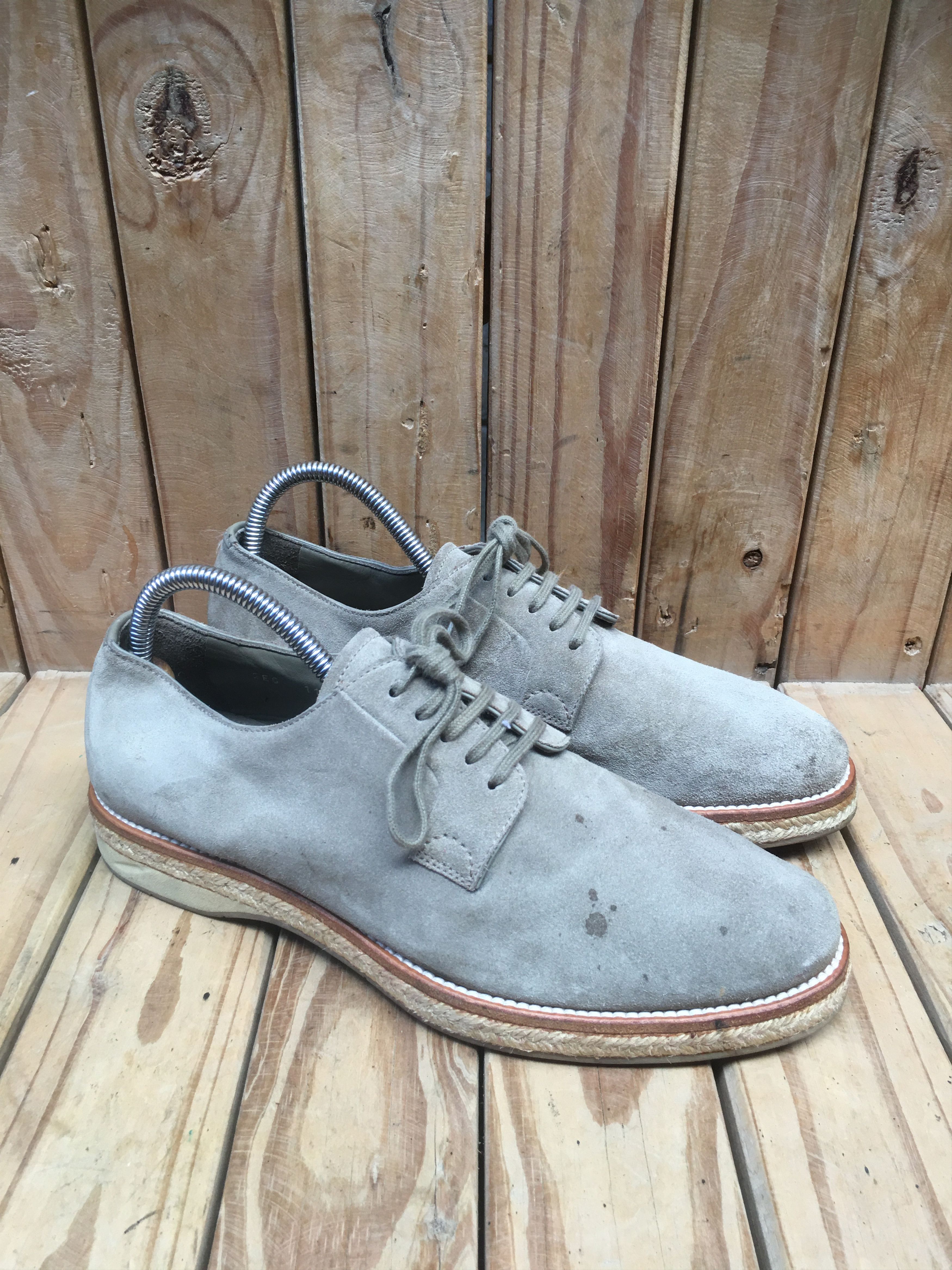 Prada Prada derby Mens Grey suede Leather Shoes Size UK 6 Size US 7 / EU 40 - 7 Thumbnail