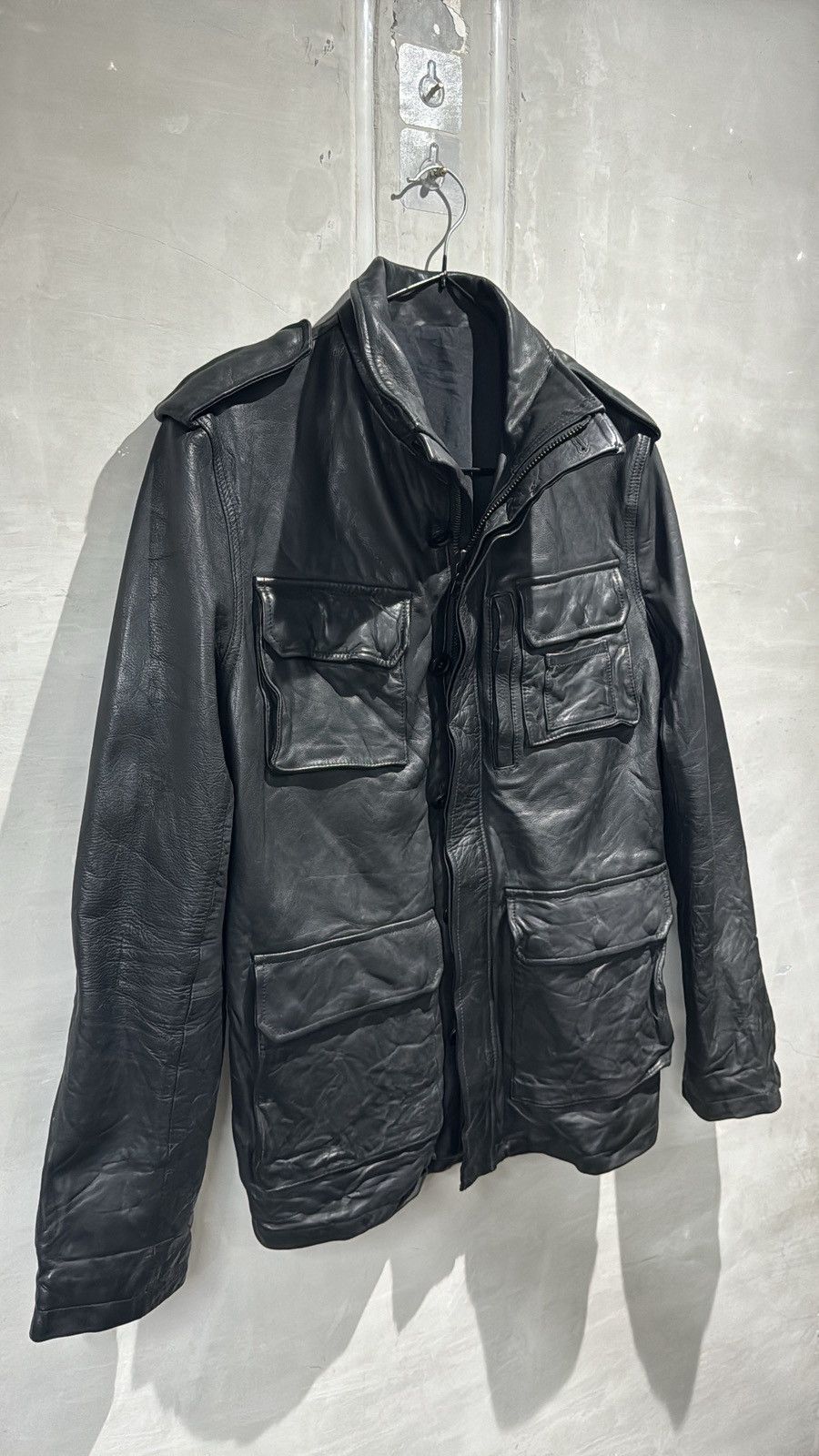 Attack The Mind 7 Tactical Oxhide Leather Jacket