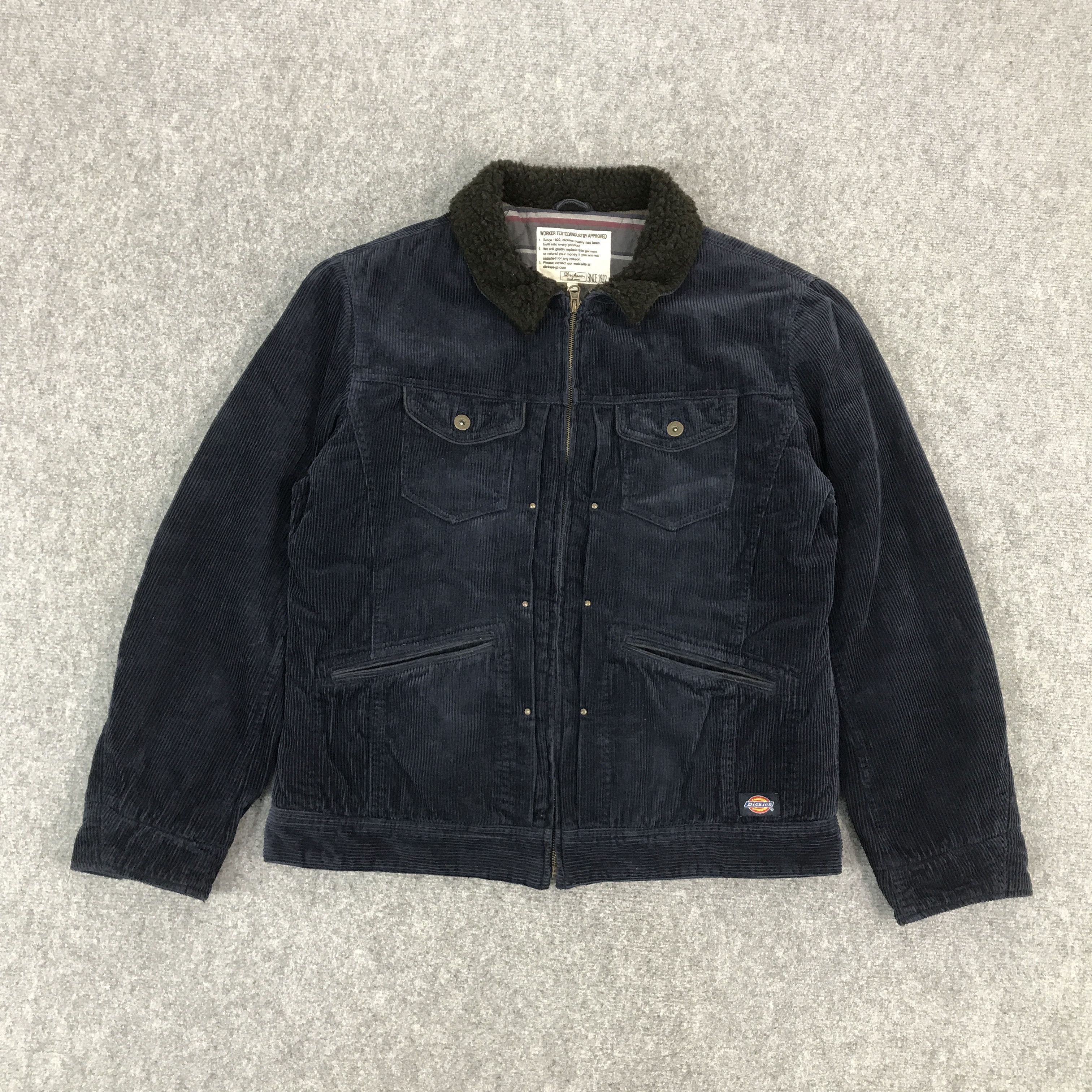 Dickies × Japanese Brand DICKIS WORKER TASTED CORDUROY ZIPPER JACKET Size US XL / EU 56 / 4 - 1 Thumbnail