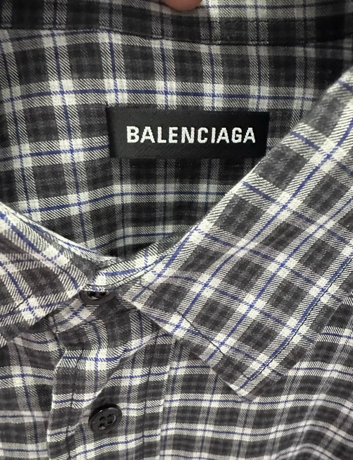 Balenciaga Balenciaga newspaper check shirt Size US XS / EU 42 / 0 - 5 Thumbnail