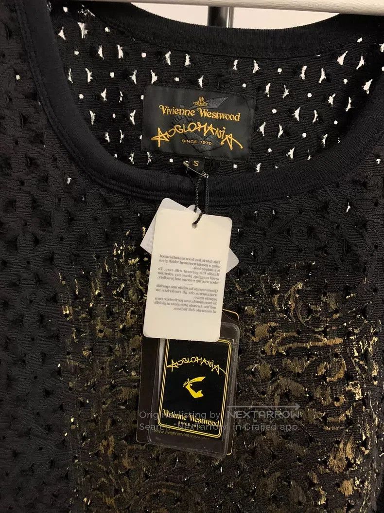 Vivienne Westwood Vivienne Westwood Black gold foil vest dress Size S / US 4 / IT 40 - 8 Thumbnail