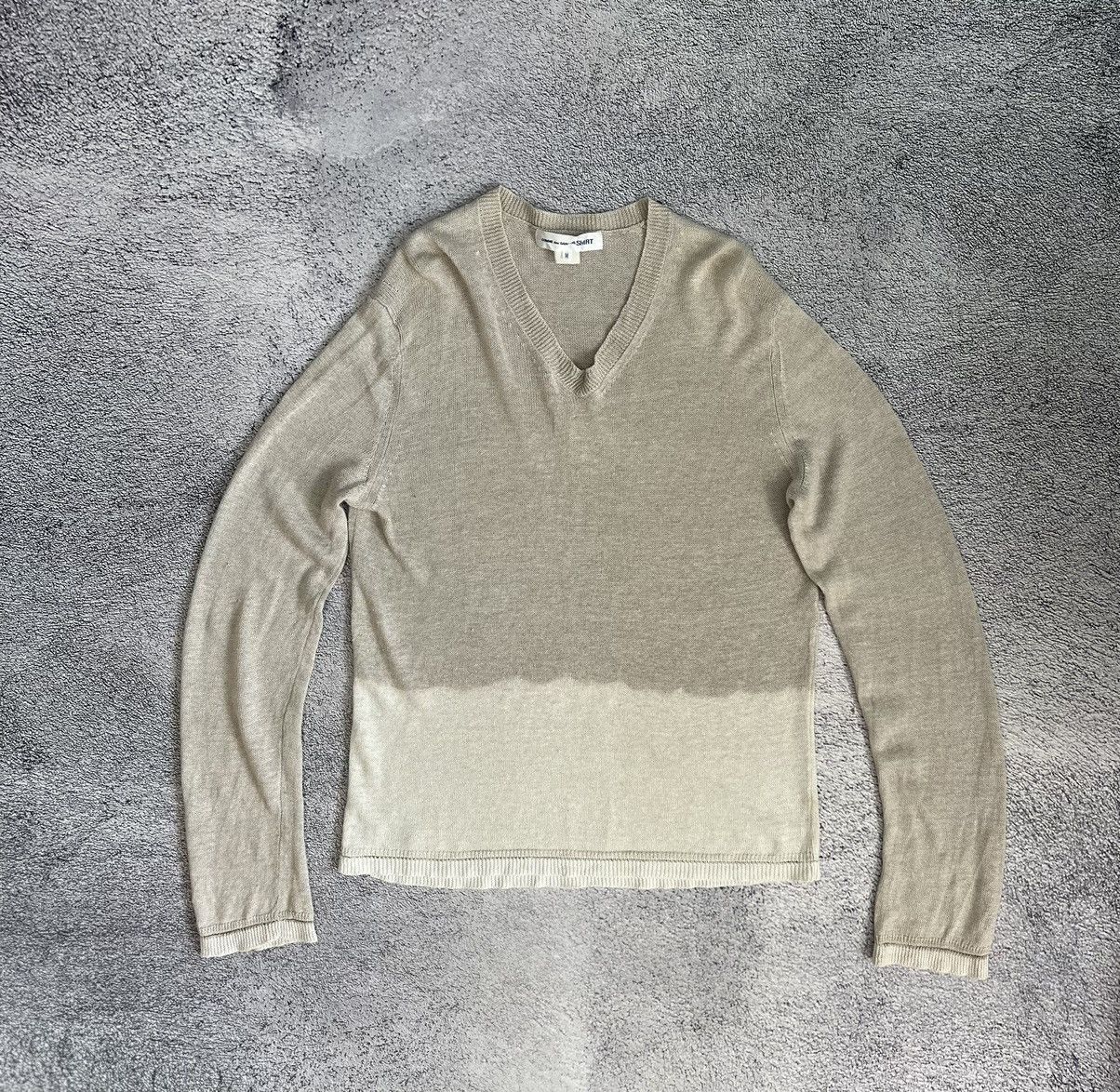 Comme des Garcons × Vintage Comme Des Garsons CDG Mens Sweater Long Sleeve Linen Japan Size US M / EU 48-50 / 2 - 1 Thumbnail