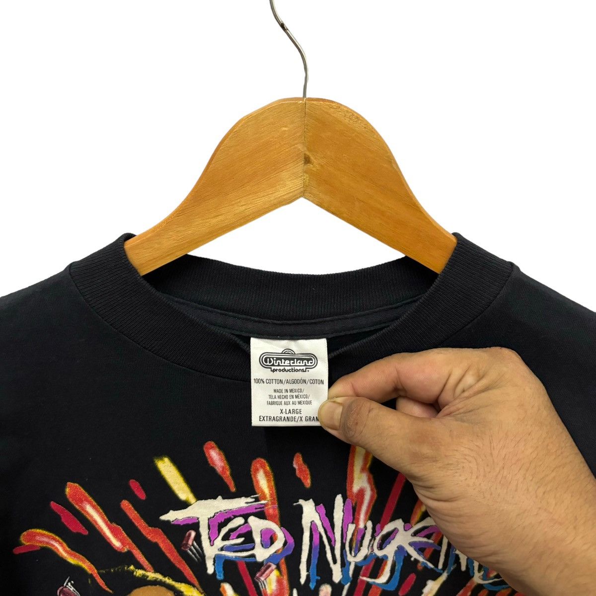 Band Tees Vintage Ted Nugent Spirit Of The Wild Tour 1995 Tshirt Size US XL / EU 56 / 4 - 7 Thumbnail