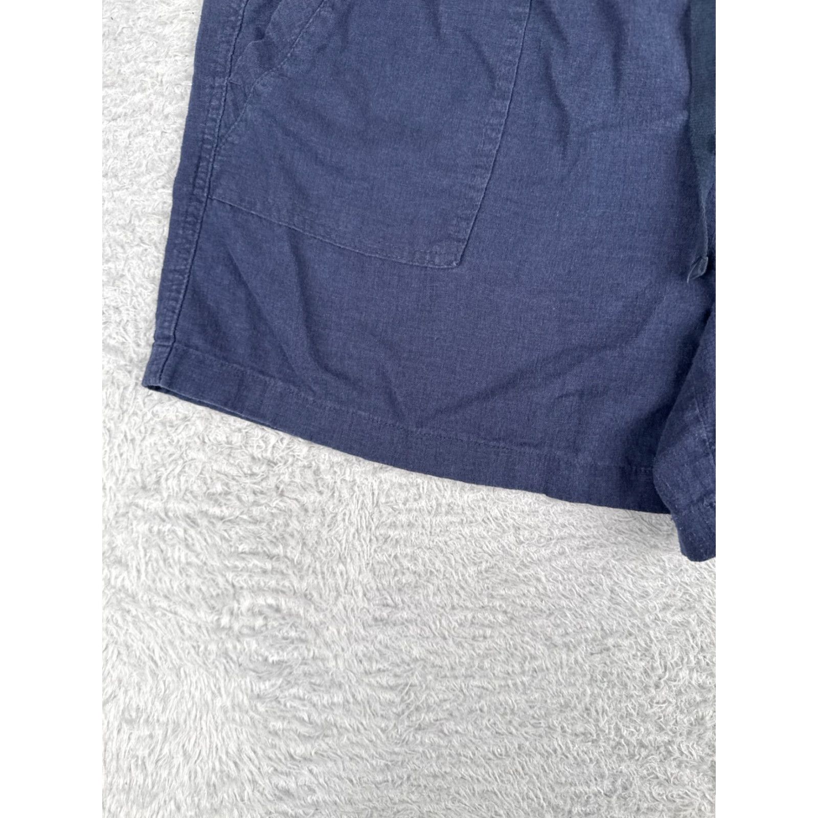 Nautica Nautica Womens Shorts Chino 40 Blue Linen Cotton Blend Stretch Pockets Zip Beach 40x5 Womens Size 27" / US 4 / IT 40 - 3 Thumbnail